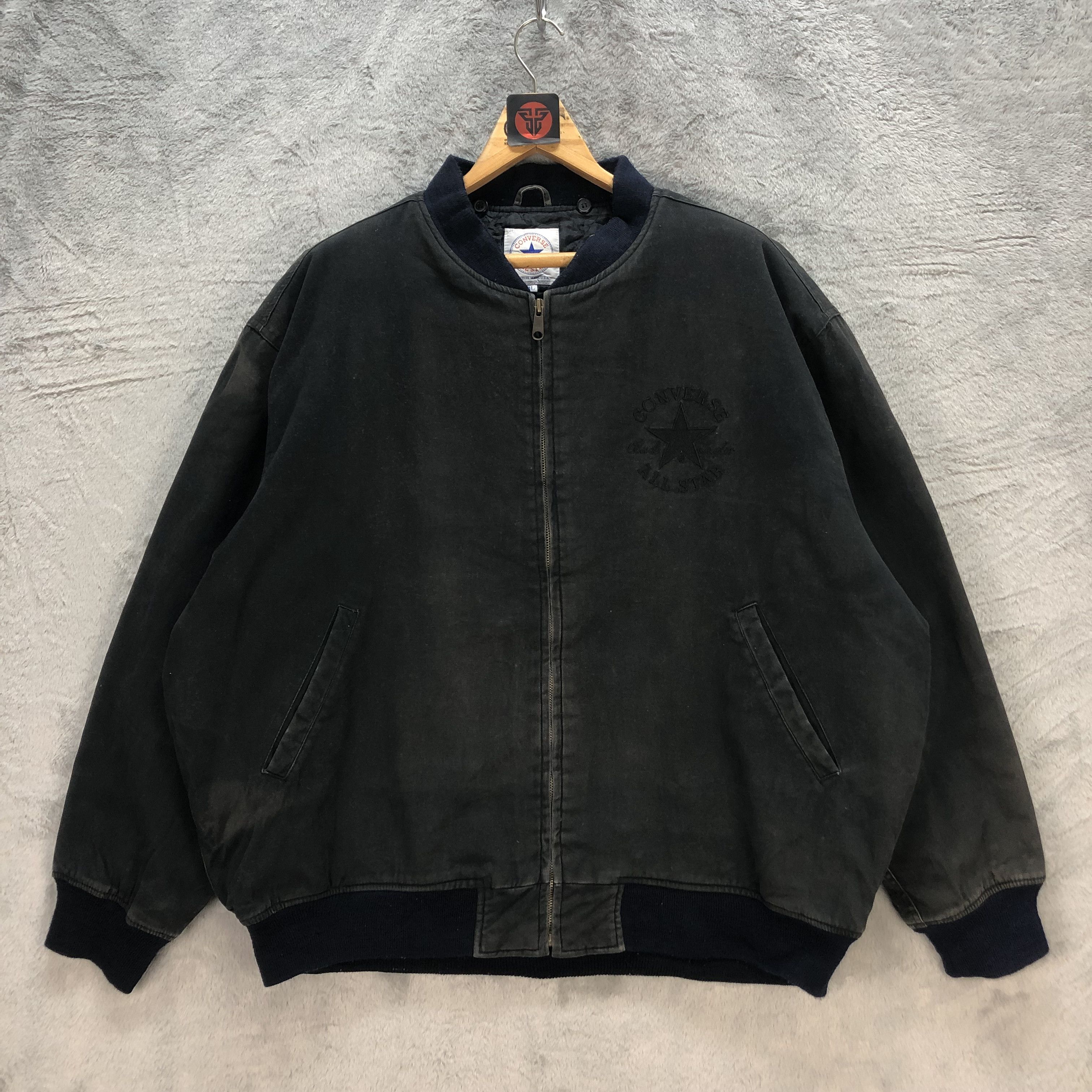 Converse Converse Embroidery Big Logo Bombers Jacket #1853-73 Size US XXL / EU 58 / 5 - 5 Thumbnail