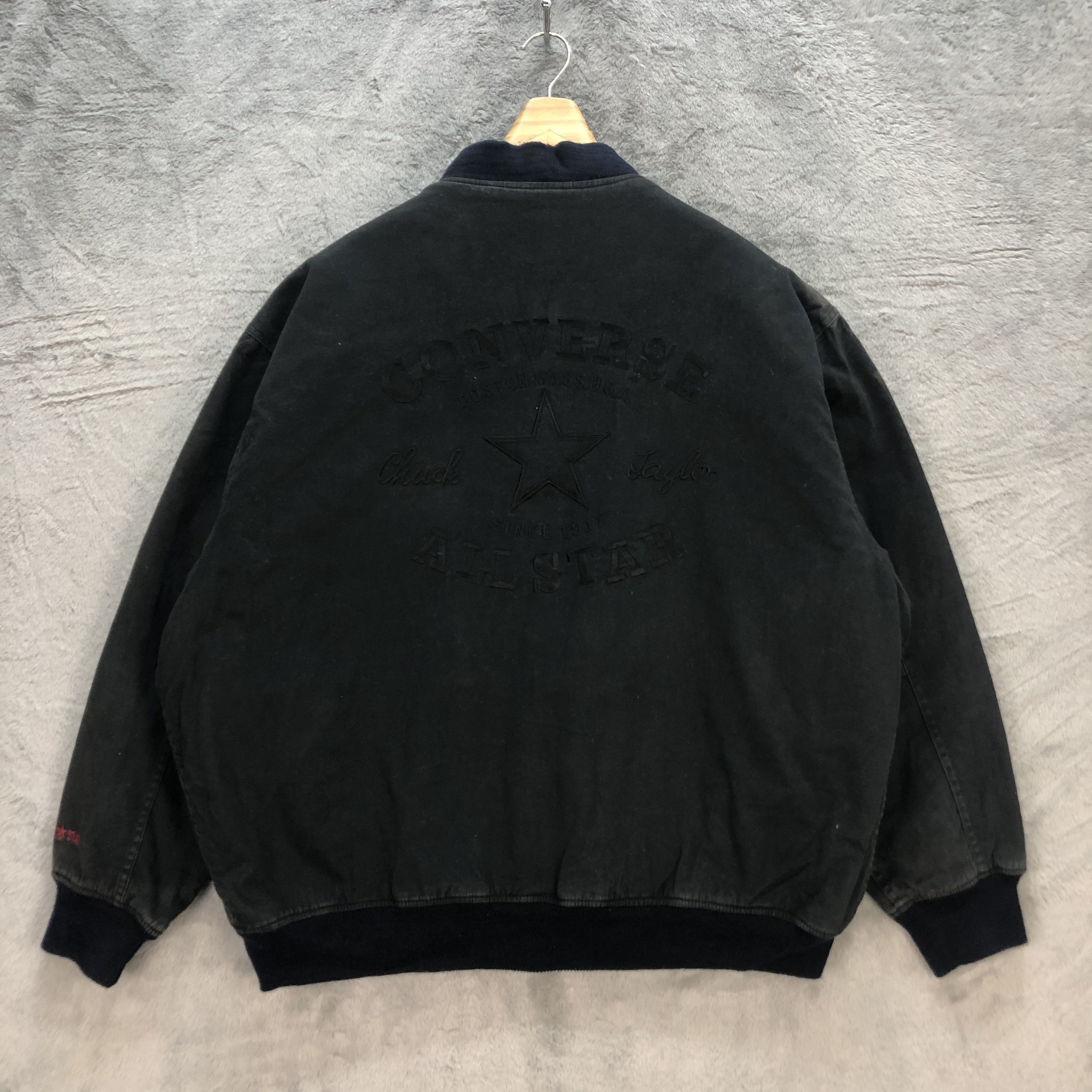 Converse Converse Embroidery Big Logo Bombers Jacket #1853-73 Size US XXL / EU 58 / 5 - 1 Thumbnail