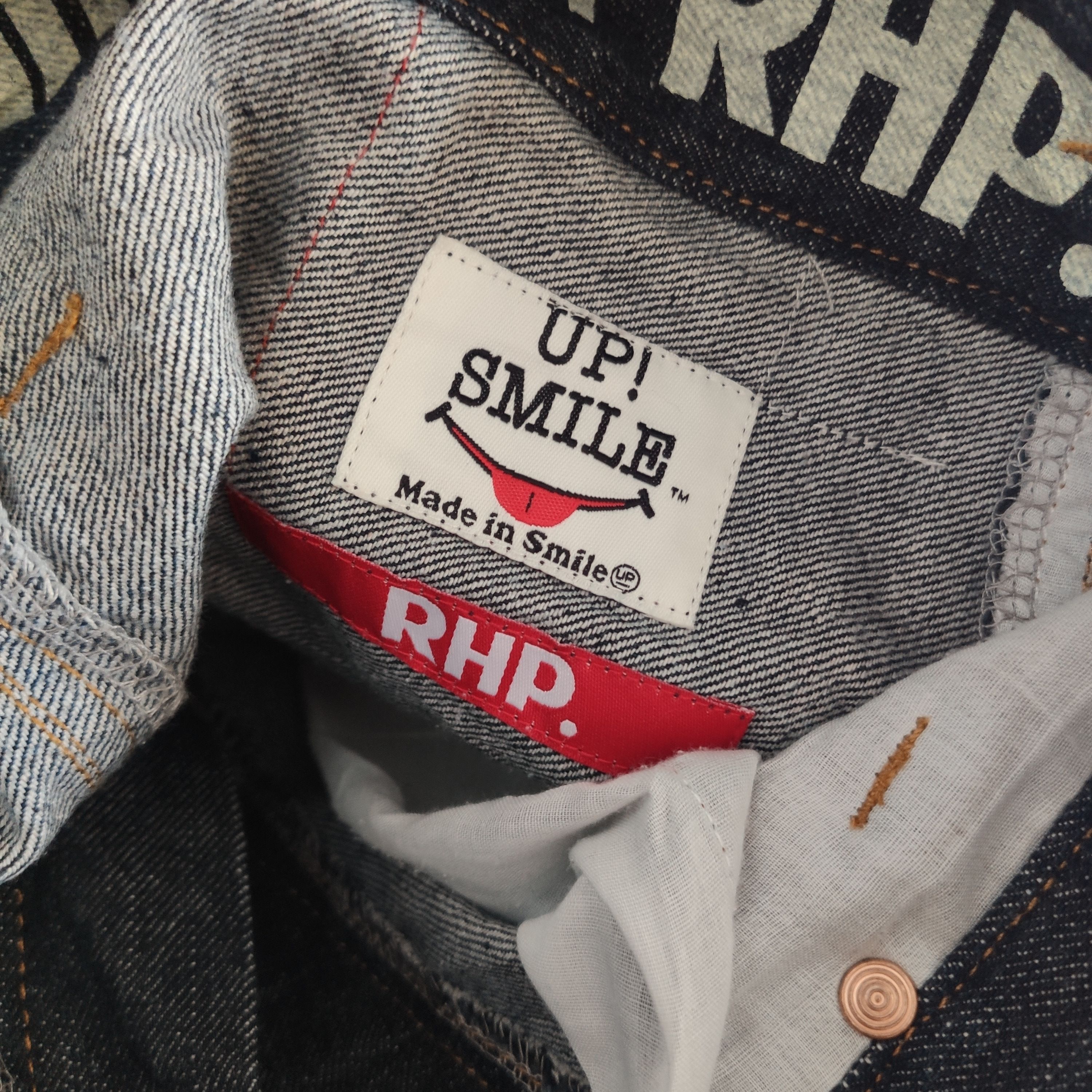 Japanese Brand UP SMILE SKATEBOARDS RARE DESIGN BALLOON TYPE DENIM Size US 32 / EU 48 - 5 Thumbnail