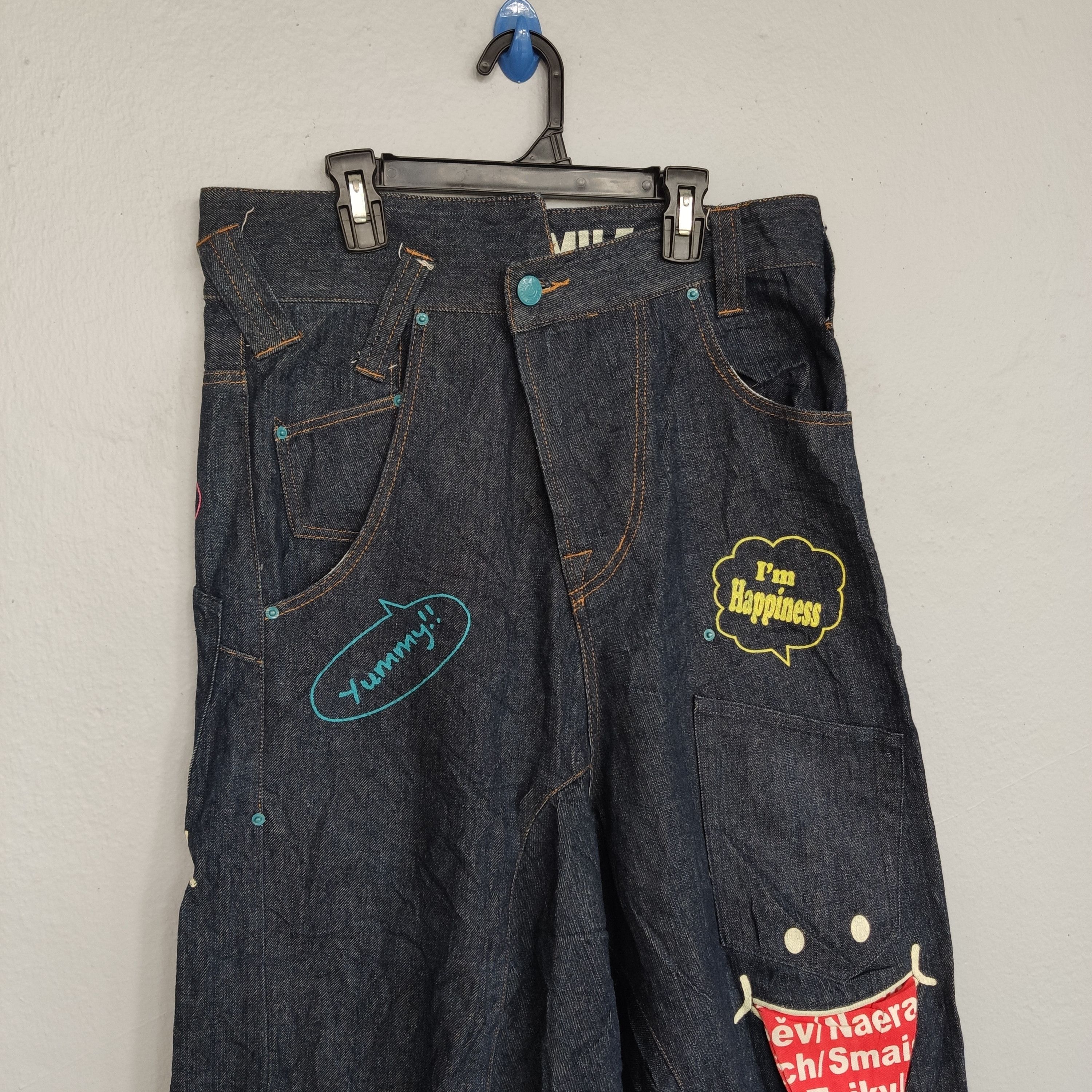 Japanese Brand UP SMILE SKATEBOARDS RARE DESIGN BALLOON TYPE DENIM Size US 32 / EU 48 - 16 Thumbnail