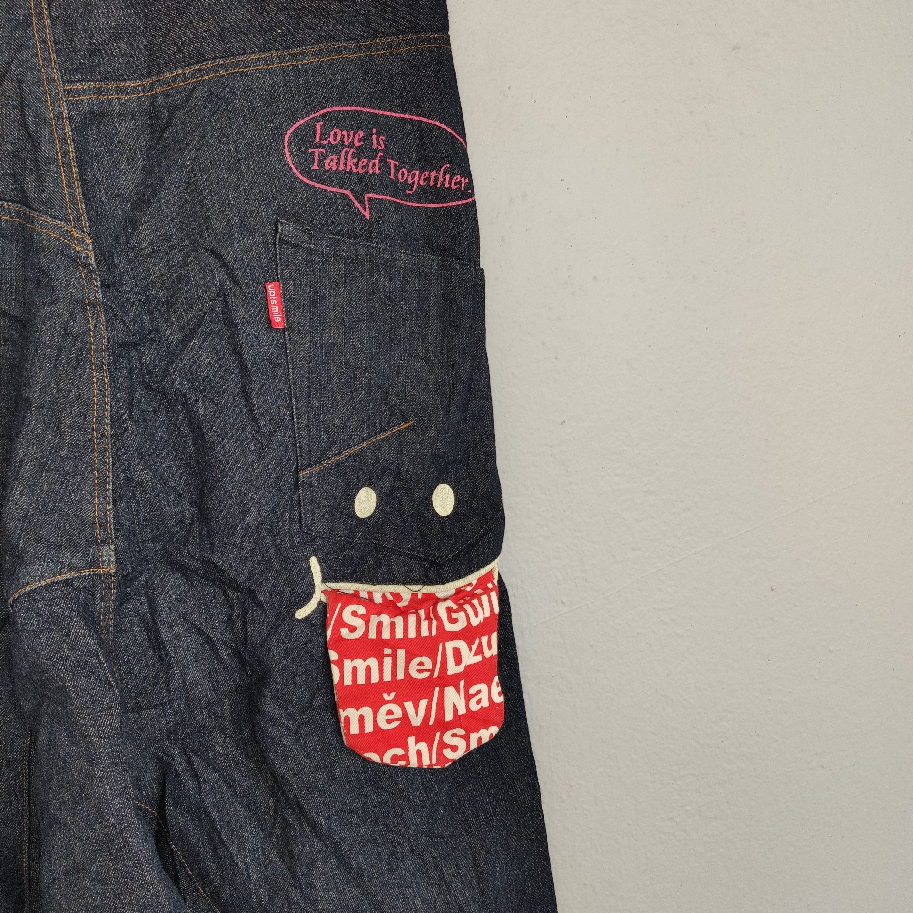 Japanese Brand UP SMILE SKATEBOARDS RARE DESIGN BALLOON TYPE DENIM Size US 32 / EU 48 - 10 Thumbnail