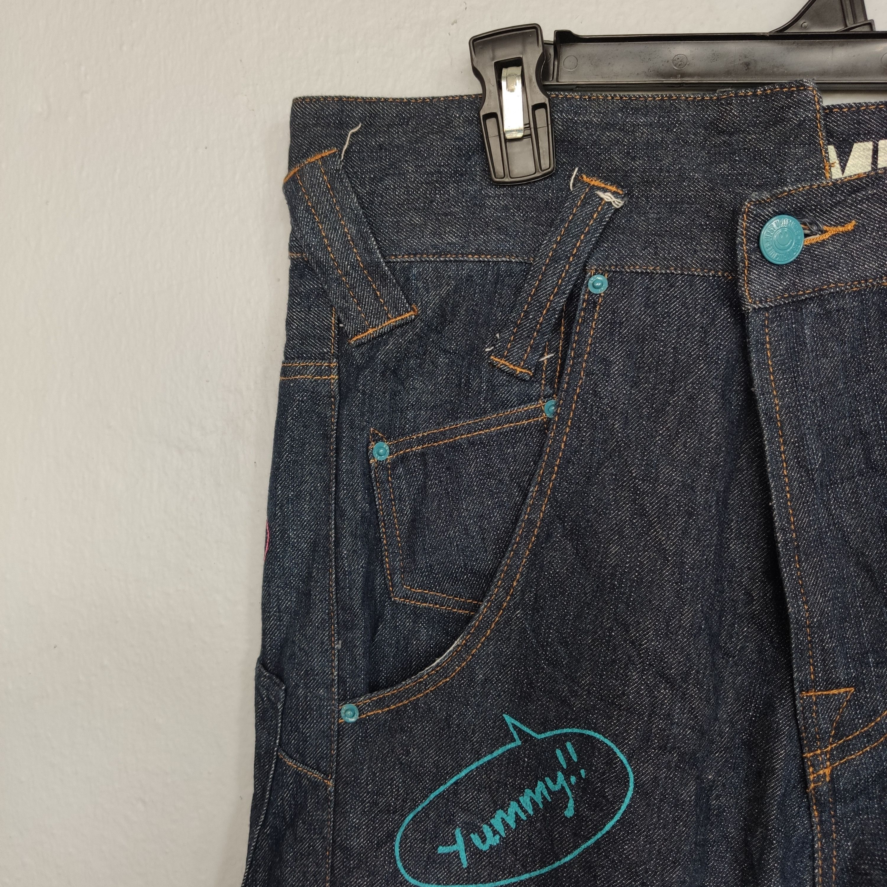 Japanese Brand UP SMILE SKATEBOARDS RARE DESIGN BALLOON TYPE DENIM Size US 32 / EU 48 - 13 Thumbnail