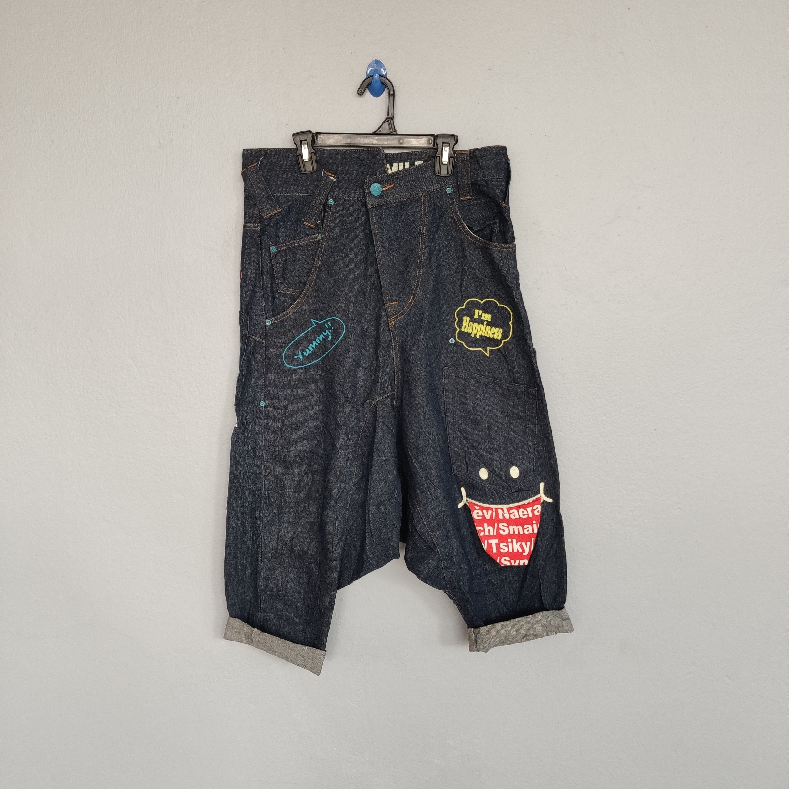 Japanese Brand UP SMILE SKATEBOARDS RARE DESIGN BALLOON TYPE DENIM Size US 32 / EU 48 - 17 Thumbnail