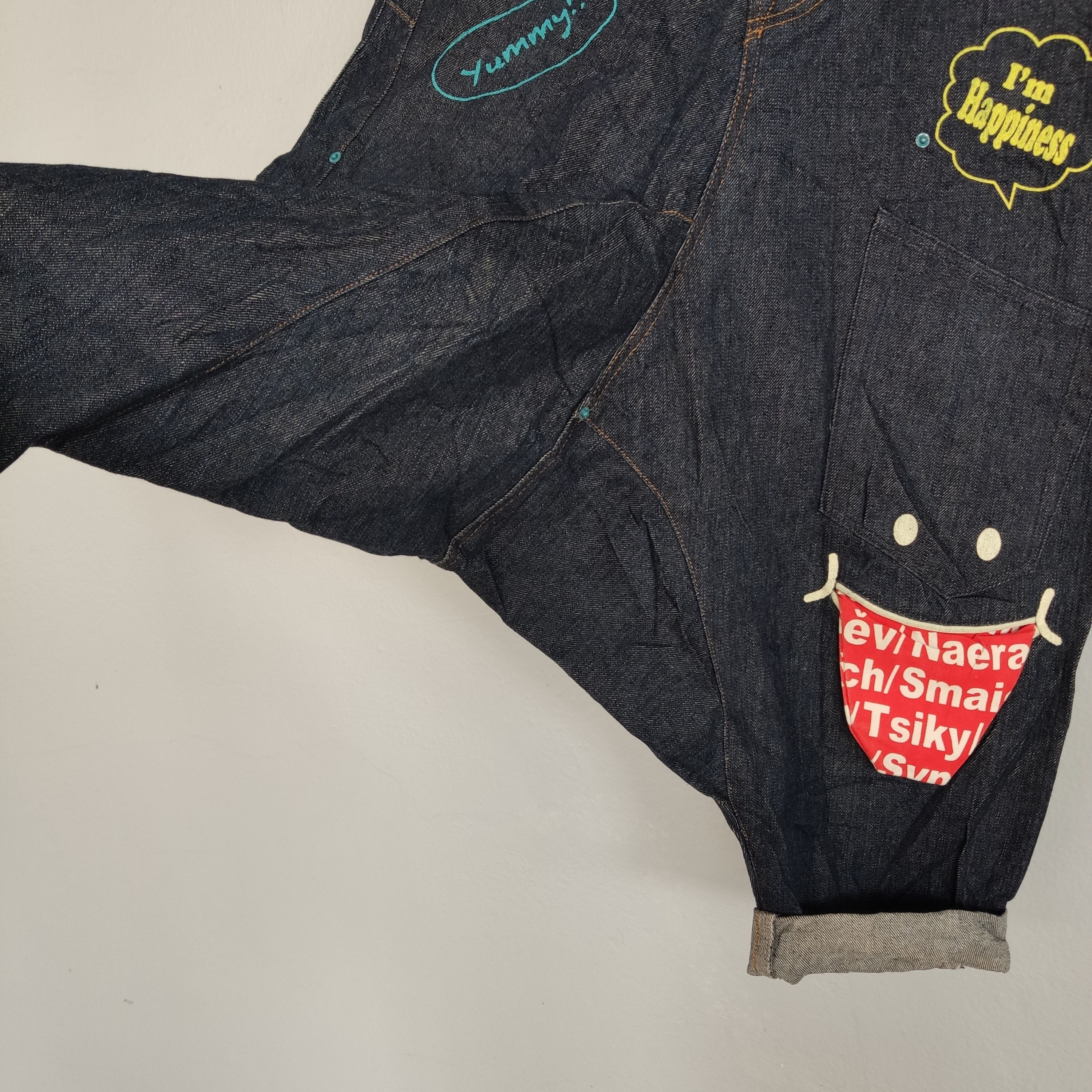 Japanese Brand UP SMILE SKATEBOARDS RARE DESIGN BALLOON TYPE DENIM Size US 32 / EU 48 - 14 Thumbnail