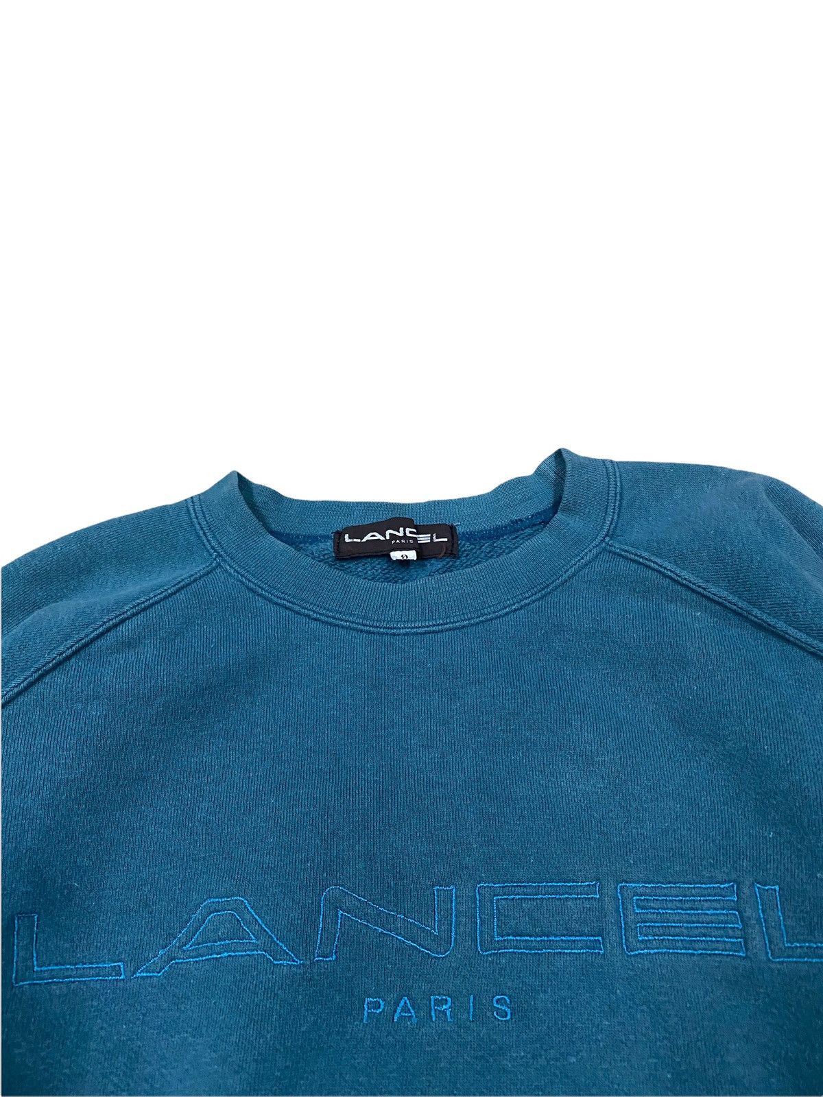 Lancel VINTAGE LANCEL PARIS CROPPED TOP SPELLOUT SWEATSHIRT Size M / US 6-8 / IT 42-44 - 5 Thumbnail