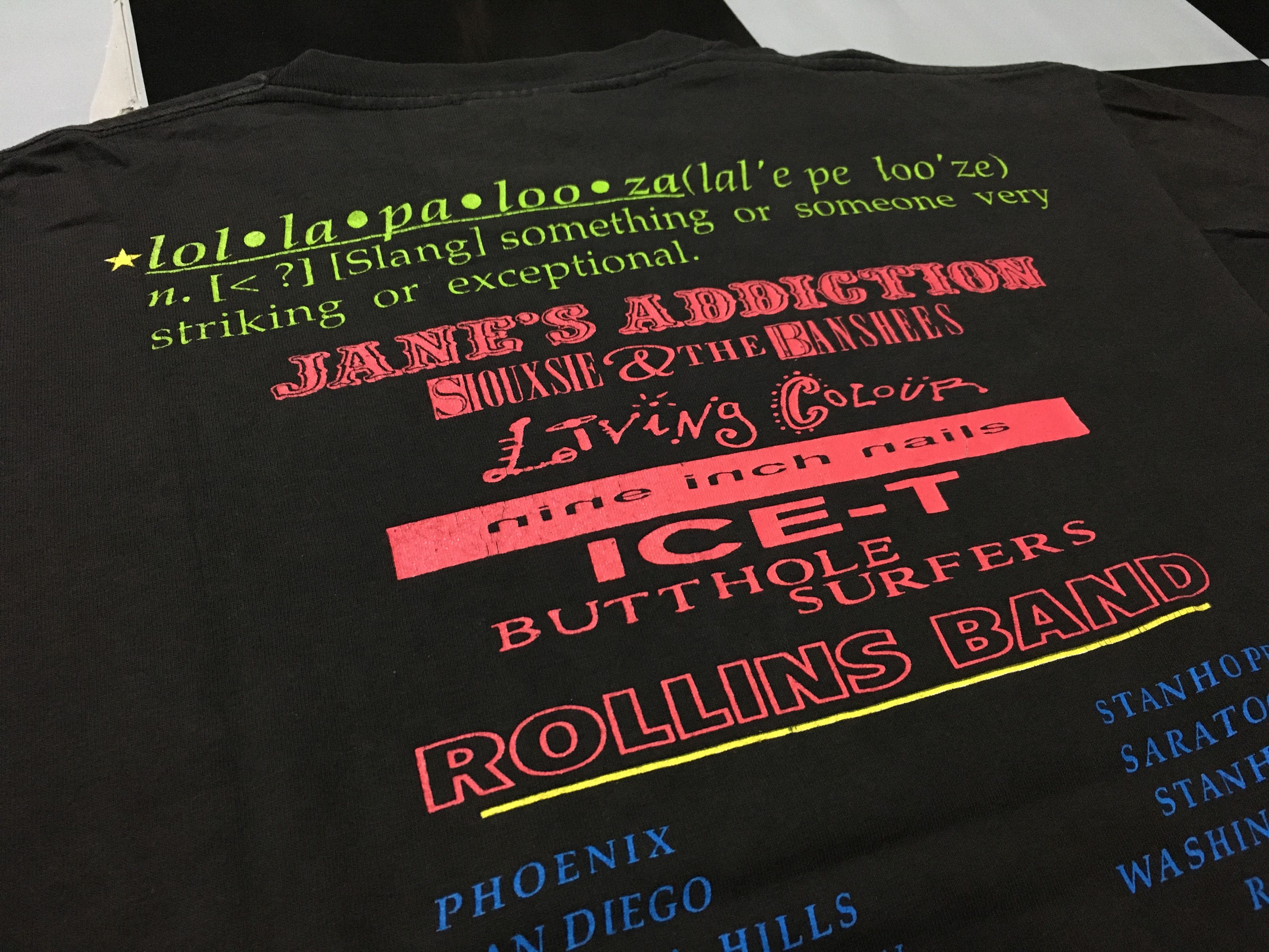 Band Tees × Rap Tees × Vintage Vintage Lollapalooza Shirt 1991 Double Sided Single Stitch Size US XL / EU 56 / 4 - 8 Thumbnail