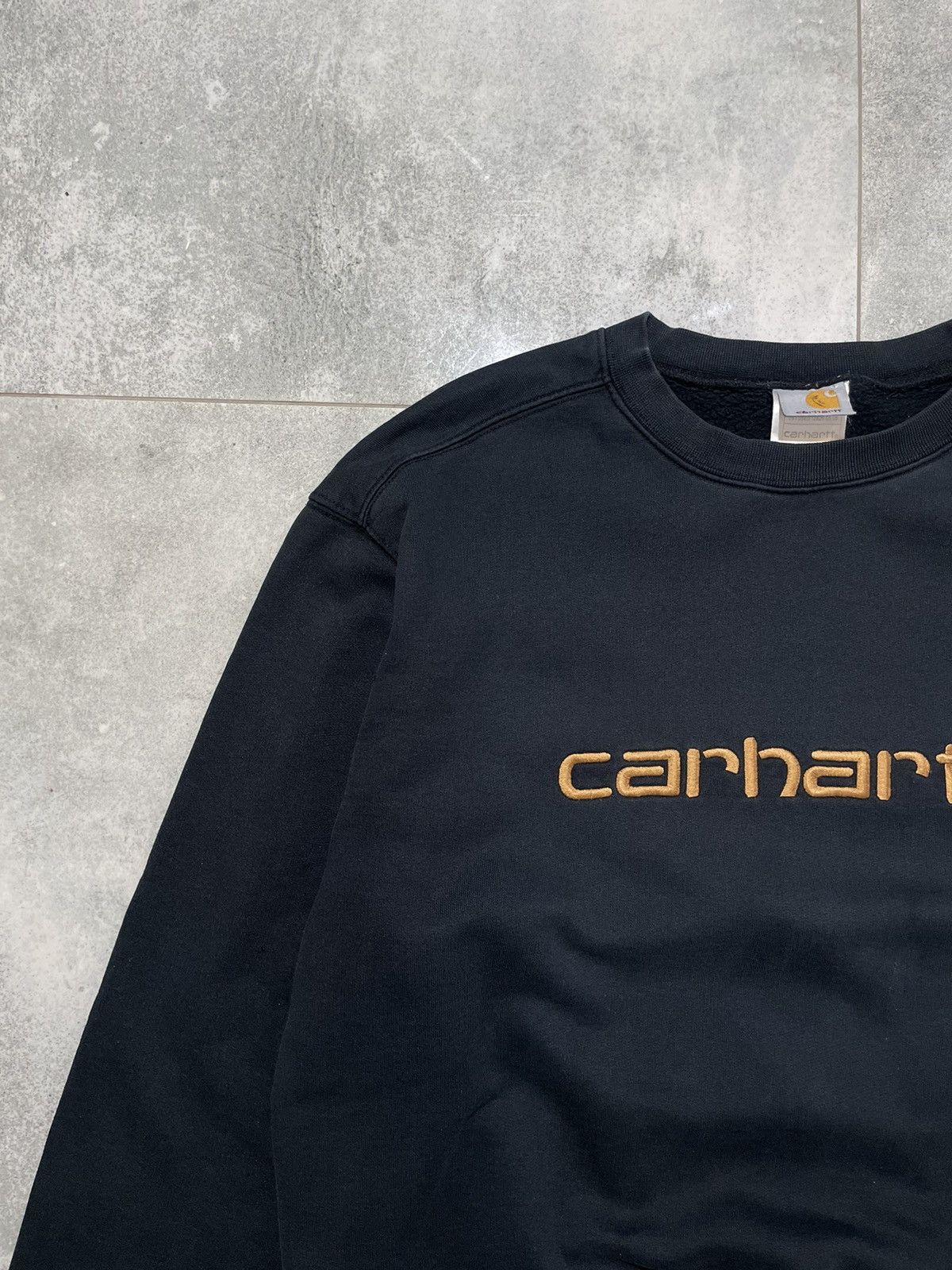 Carhartt Vintage 90s Carhartt Distressed Boxy Sweatshirt Y2K Size US L / EU 52-54 / 3 - 2 Thumbnail