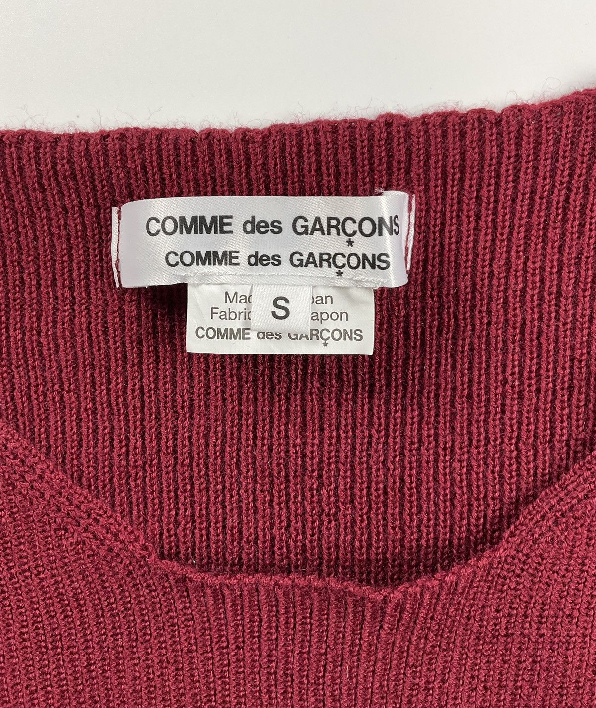 Comme des Garcons Comme des Garcons Cut-Out Wool Sweater Size US S / EU 44-46 / 1 - 7 Thumbnail