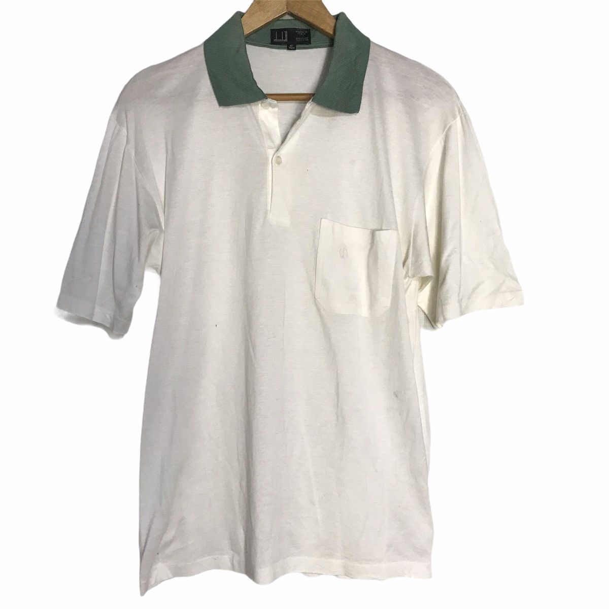 Alfred Dunhill × Vintage Vintage dunhill polo shirt made in italy Size US M / EU 48-50 / 2 - 1 Thumbnail