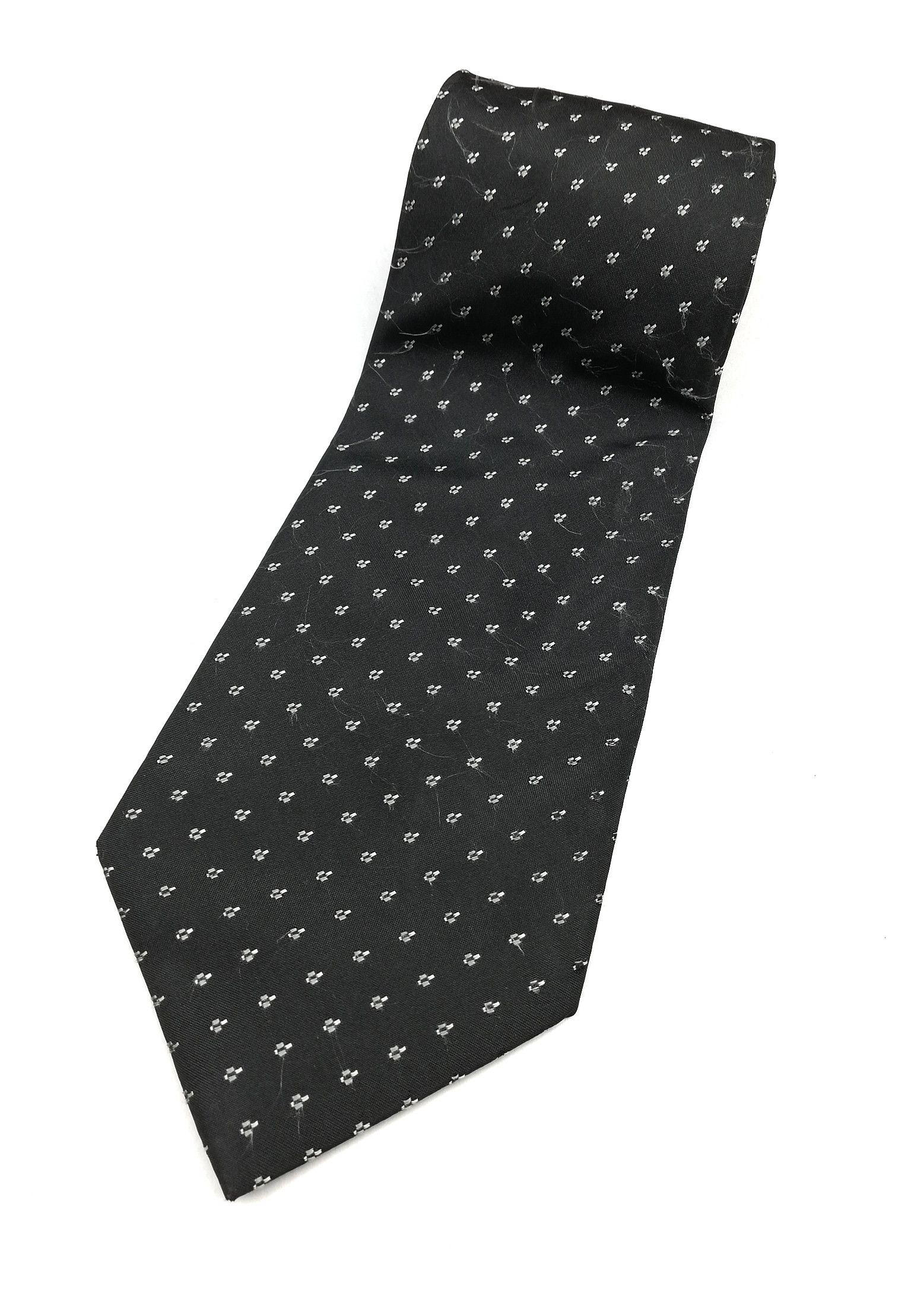 Prada PRADA MILANO ITALY NECKTIE GEOMETRIC DESIGN BLACK COLOUR Size ONE SIZE - 1 Thumbnail