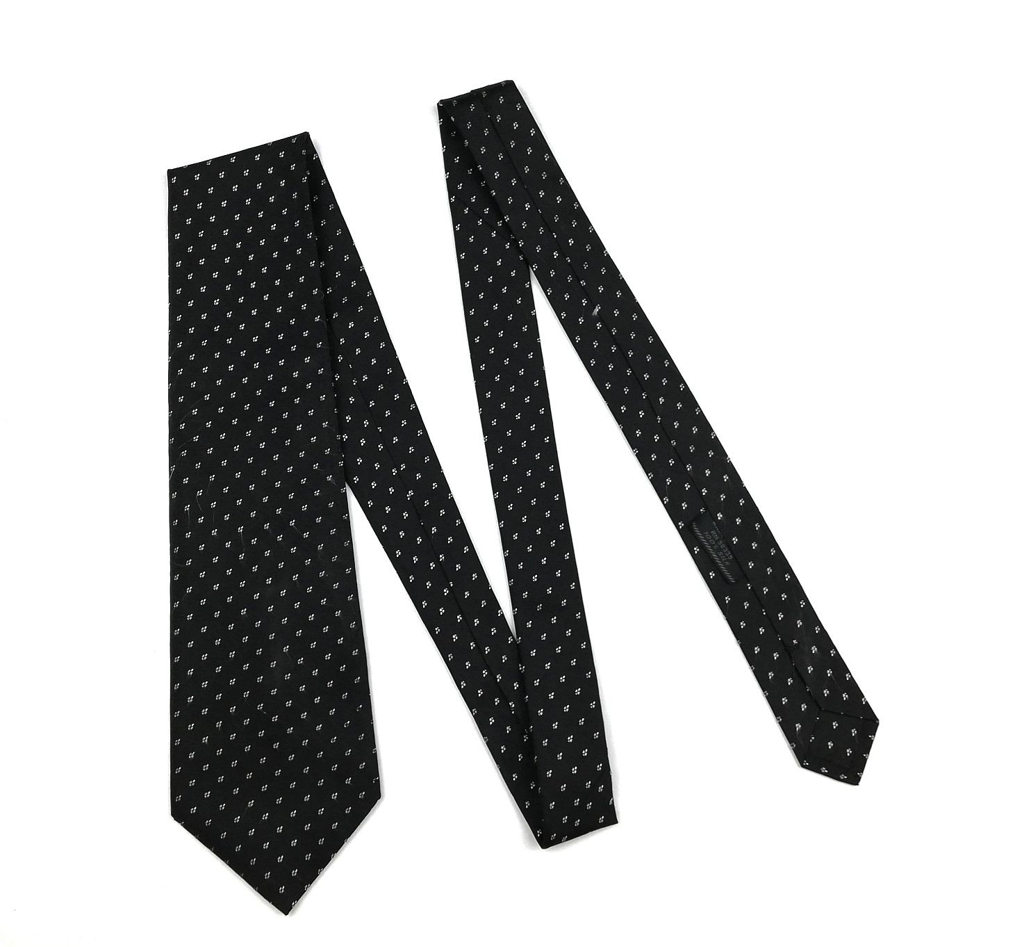Prada PRADA MILANO ITALY NECKTIE GEOMETRIC DESIGN BLACK COLOUR Size ONE SIZE - 7 Thumbnail