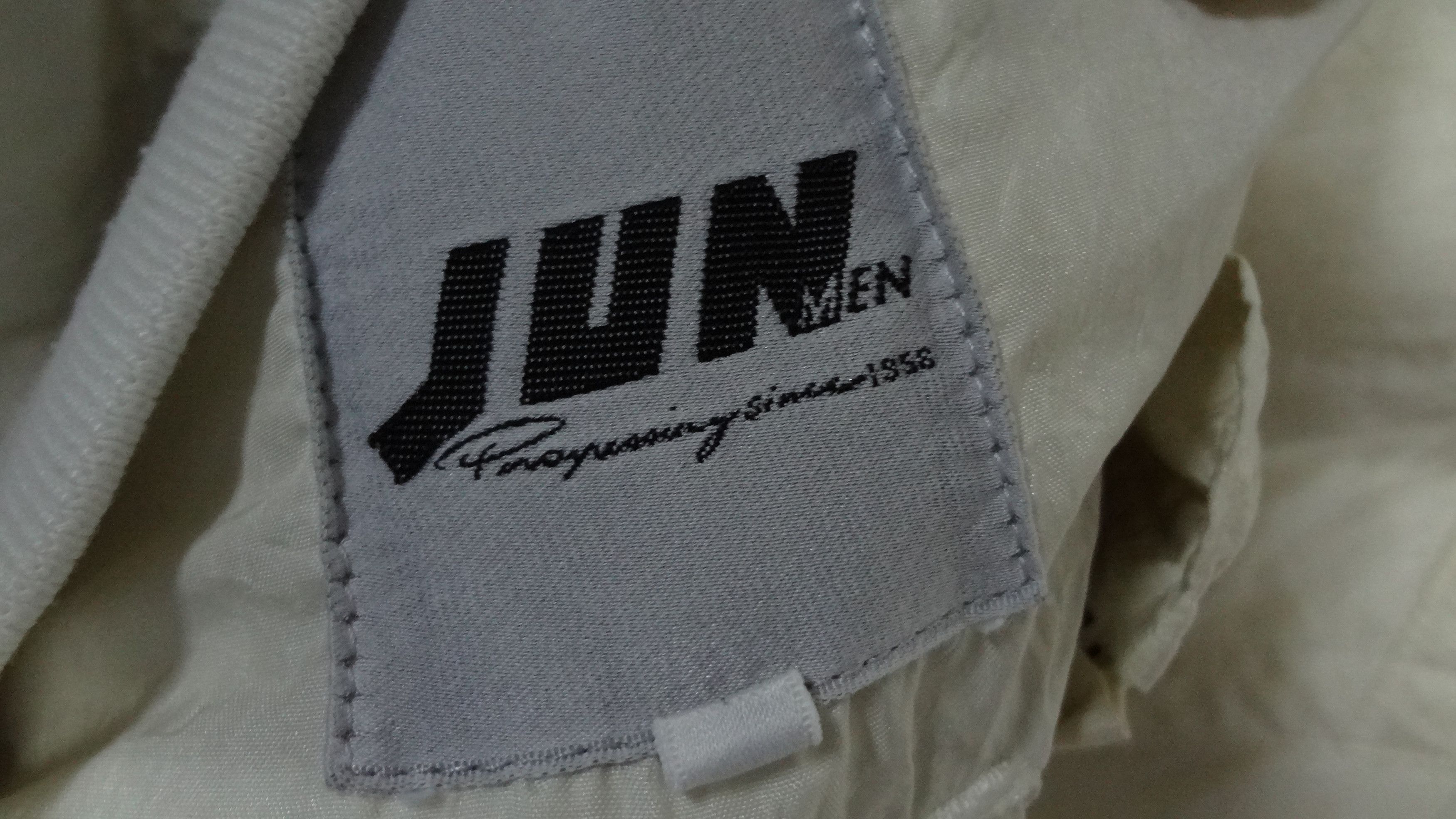 Designer × Japanese Brand Vintage JUN MEN “French-Chic” Bomber Jacket – Ivory Nylon – Size US M / EU 48-50 / 2 - 3 Thumbnail