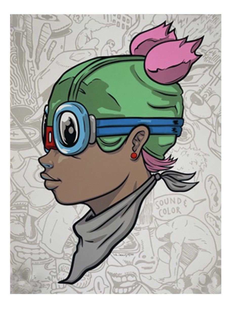 Hebru Brantley Limited Edition Print 2016 BEYOND KIRBY LIL MAMA [NEW] Size ONE SIZE - 6 Thumbnail