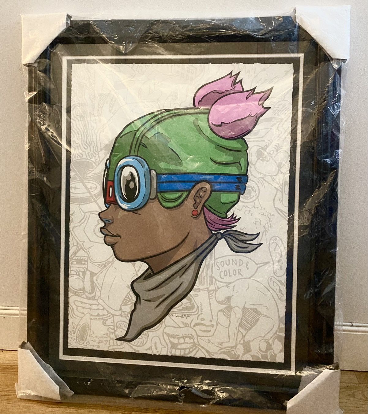 Hebru Brantley Limited Edition Print 2016 BEYOND KIRBY LIL MAMA [NEW] Size ONE SIZE - 2 Thumbnail