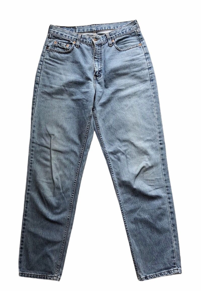 Levi's Classic Levis Strauss 501 x custom “kiss” blue denim jeans 👖 Size US 32 / EU 48 - 2 Thumbnail