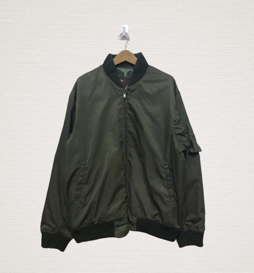 Vintage vintage army reversible bomber jacket Size US L / EU 52-54 / 3 - 4 Thumbnail