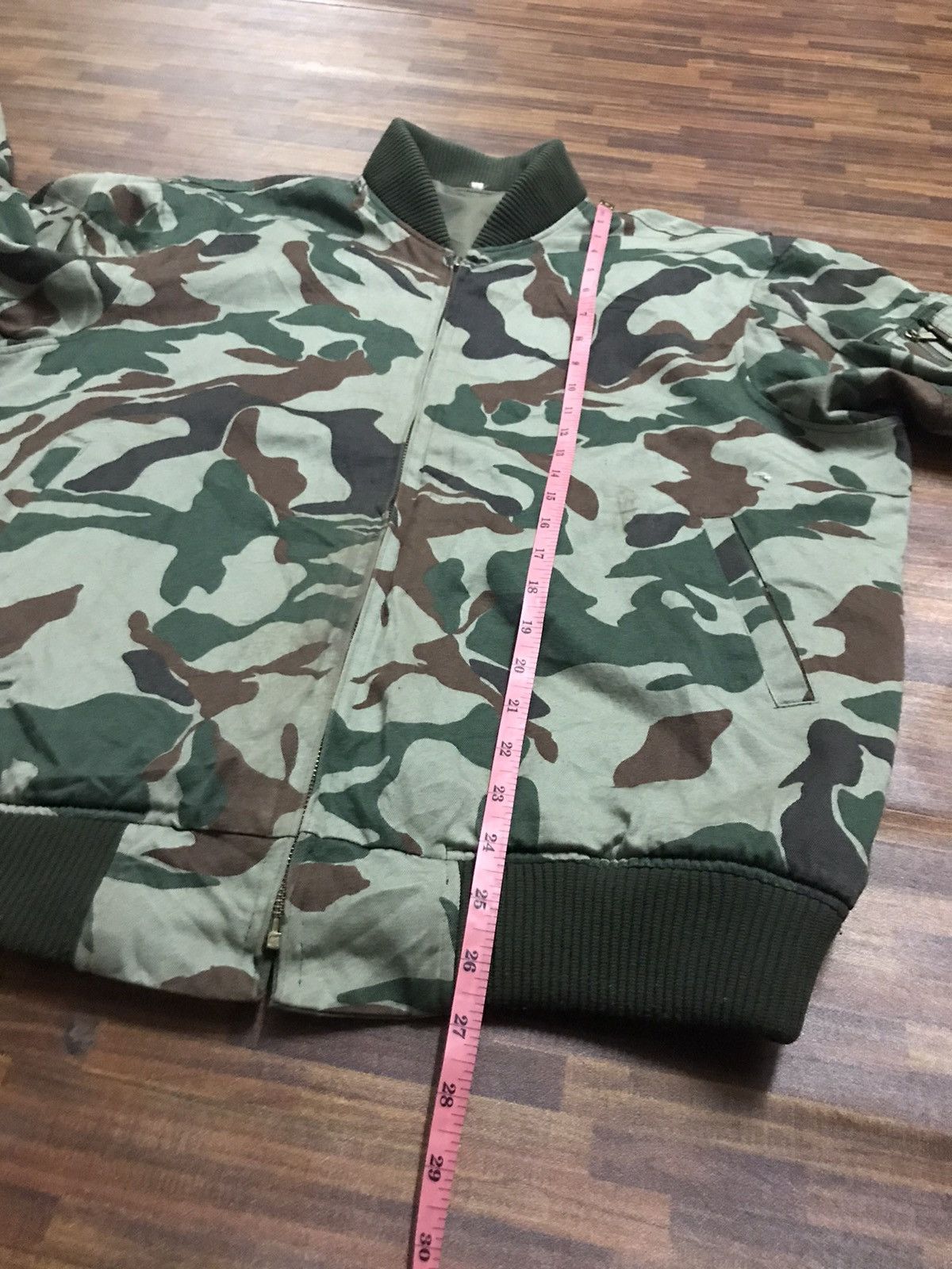 Vintage vintage army reversible bomber jacket Size US L / EU 52-54 / 3 - 7 Thumbnail