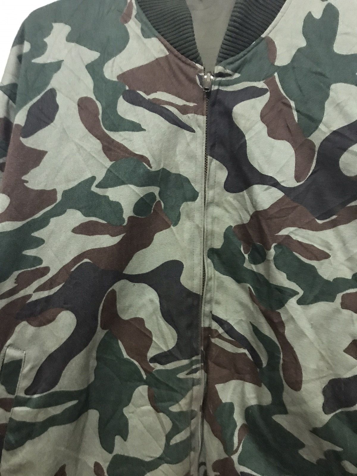 Vintage vintage army reversible bomber jacket Size US L / EU 52-54 / 3 - 3 Thumbnail