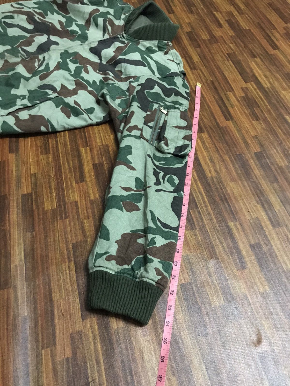 Vintage vintage army reversible bomber jacket Size US L / EU 52-54 / 3 - 8 Thumbnail