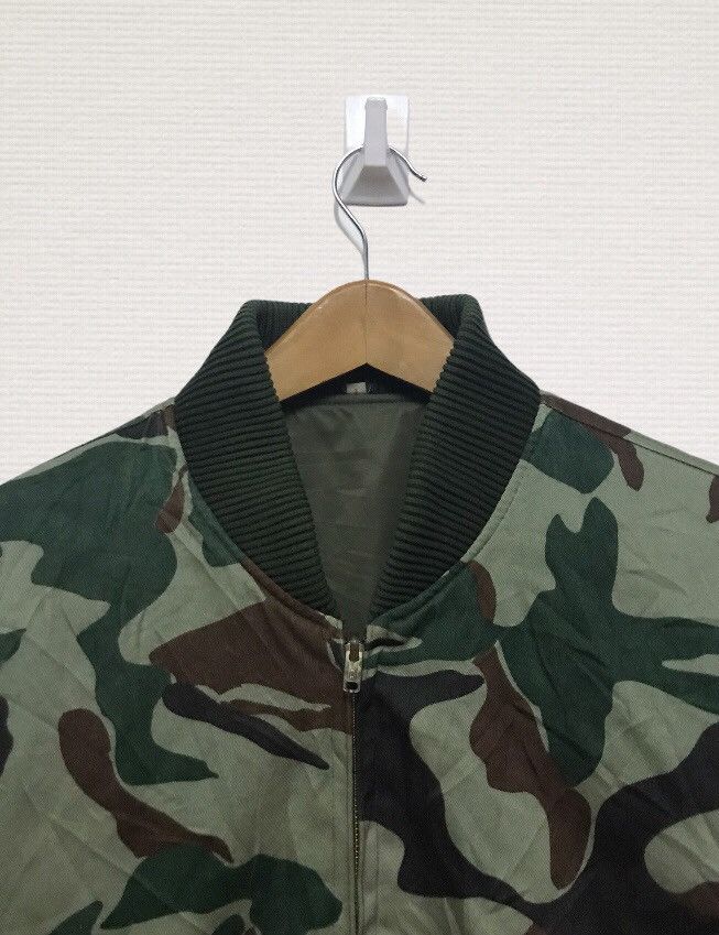 Vintage vintage army reversible bomber jacket Size US L / EU 52-54 / 3 - 2 Thumbnail