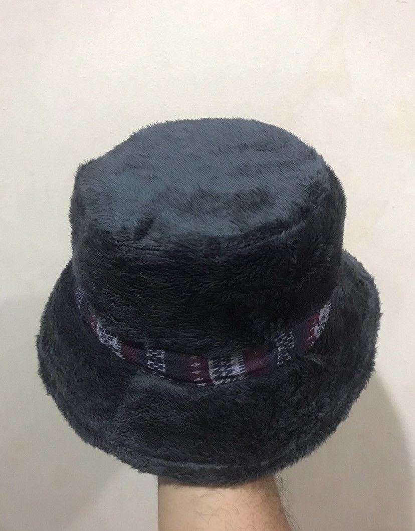 Vintage VTG Phenix Japan Shearling Earflap Bucket Hat Size ONE SIZE - 2 Thumbnail
