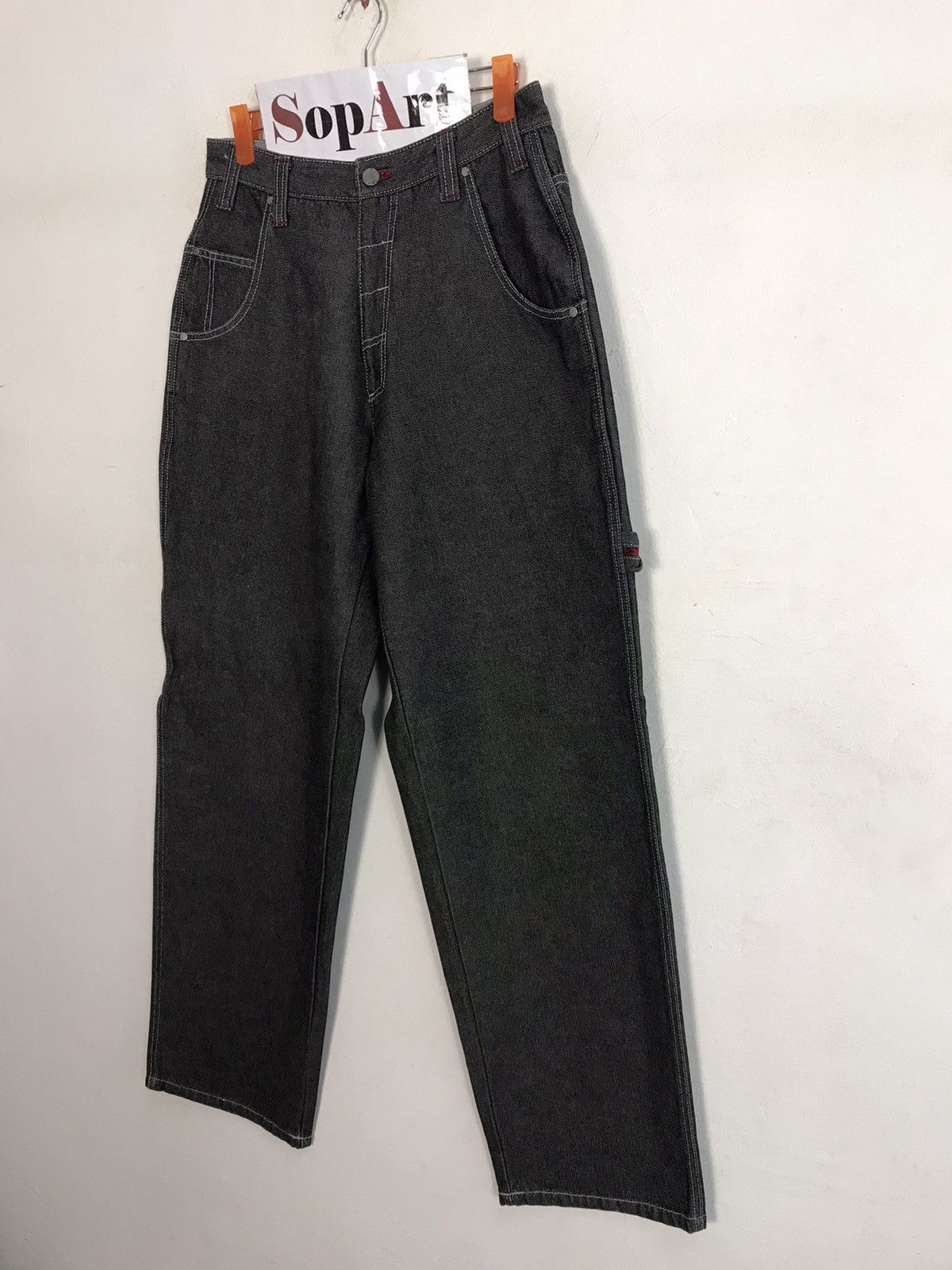 Airwalk Vintage Airwalk Carpenter Denim Tactical Cargo Pants Size US 29 - 4 Thumbnail
