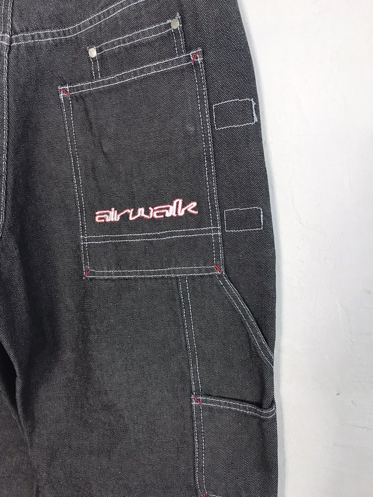 Airwalk Vintage Airwalk Carpenter Denim Tactical Cargo Pants Size US 29 - 11 Thumbnail