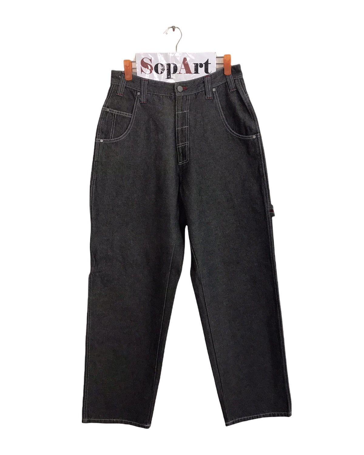 Airwalk Vintage Airwalk Carpenter Denim Tactical Cargo Pants Size US 29 - 1 Thumbnail