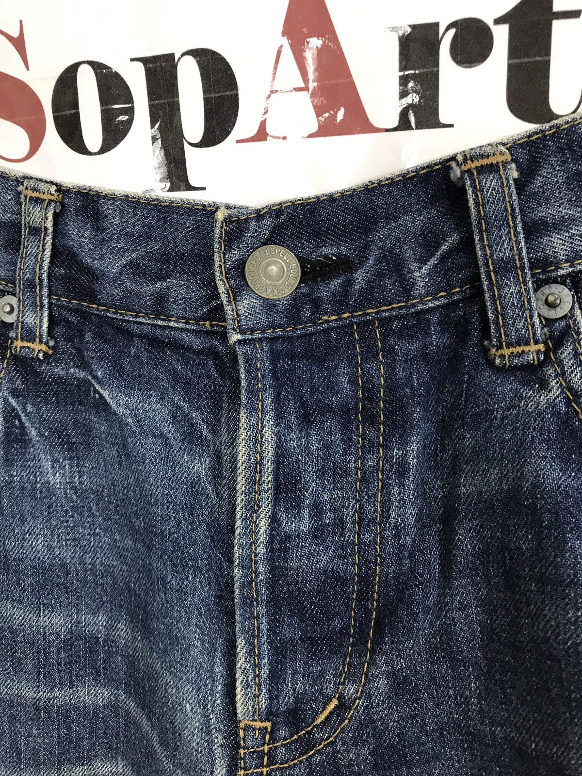 Japanese Brand × Spellbound Vintage Spellbound Domingo co,Ltd Indigo Denim Jeans Size US 32 / EU 48 - 5 Thumbnail