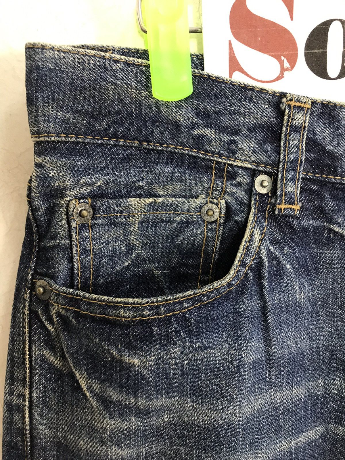 Japanese Brand × Spellbound Vintage Spellbound Domingo co,Ltd Indigo Denim Jeans Size US 32 / EU 48 - 6 Thumbnail
