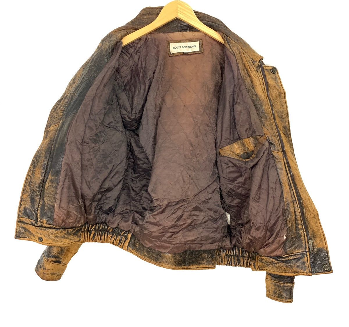 Japanese Brand Vintage 80s A-2 Patina Leather Aviator Bomber Jacket Size US M / EU 48-50 / 2 - 5 Thumbnail