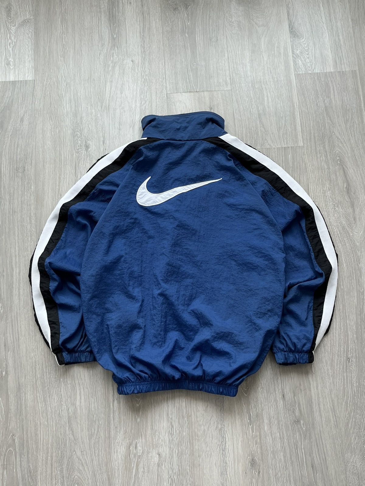 Nike Nike Vintage Y2K Big Nike Swoosh Logo Nylon Olympic Jacket | Grailed