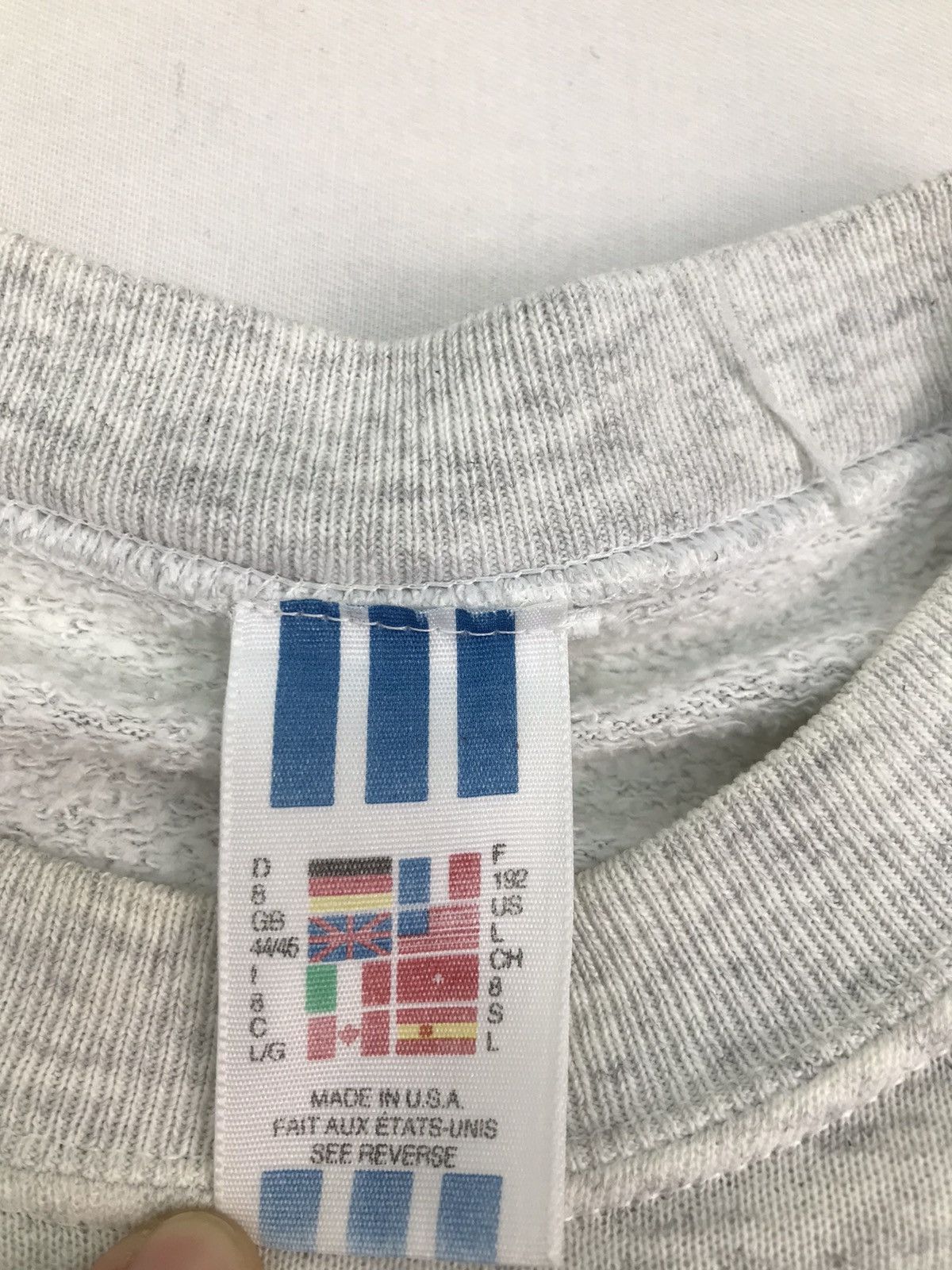 Adidas Vtg 90s Adidas Trefoil biglogo crewneck Sweat Size US L / EU 52-54 / 3 - 10 Thumbnail