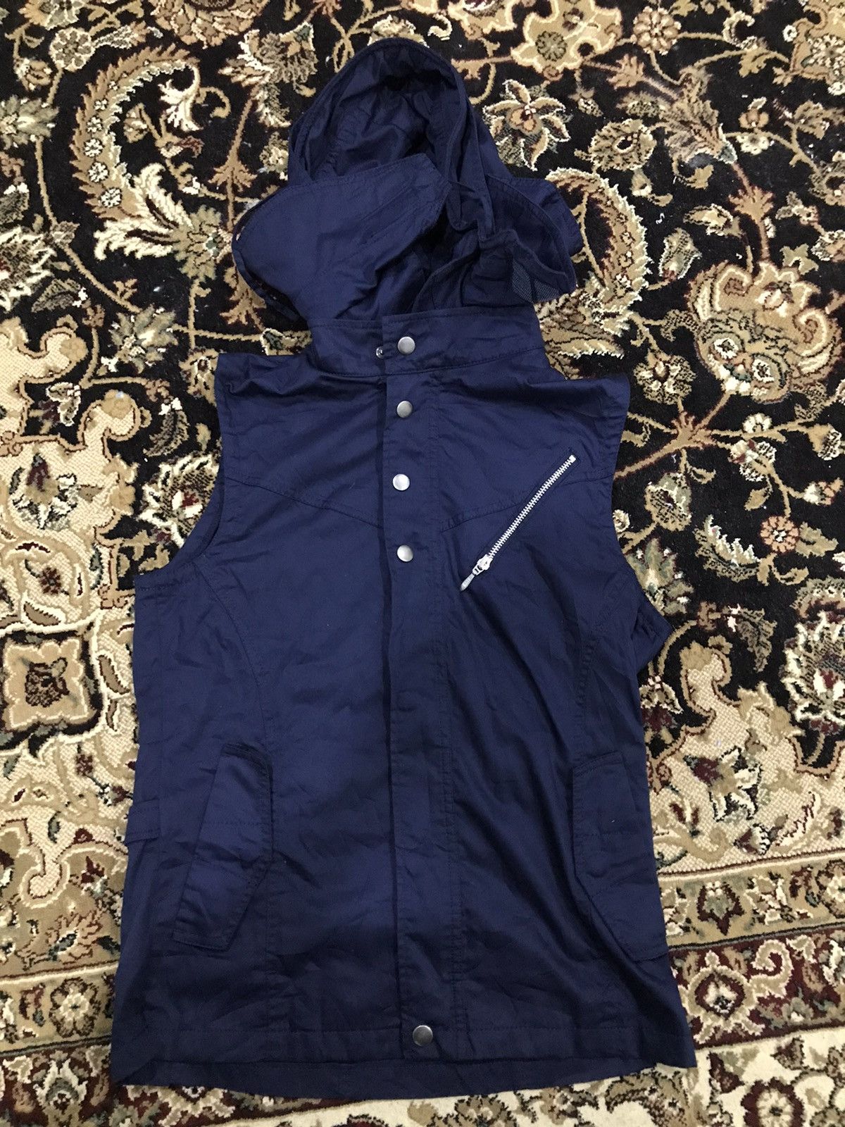 Michel Klein Michel Klein PUNK STYLE HOODED SLEEVELESS VEST Size US M / EU 48-50 / 2 - 23 Thumbnail