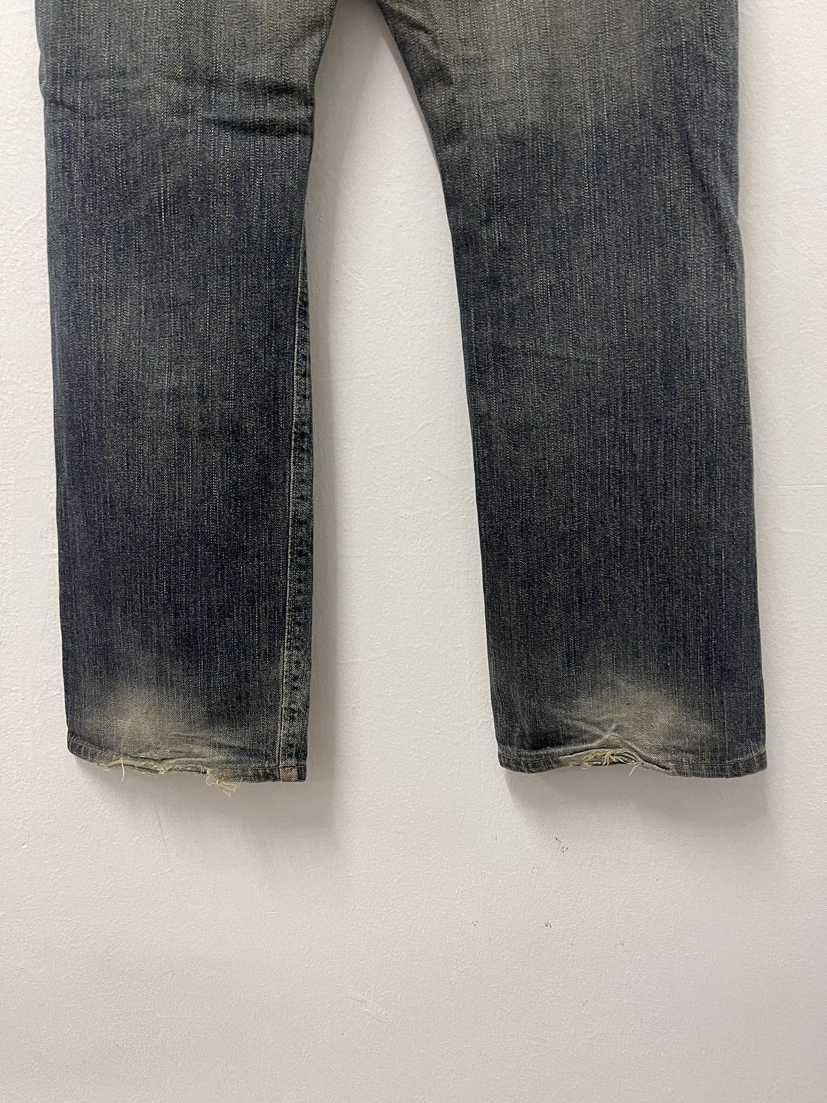 Edwin × Vintage Vintage Edwin 505 Selvedge Distressed Jeans Size US 36 / EU 52 - 12 Thumbnail