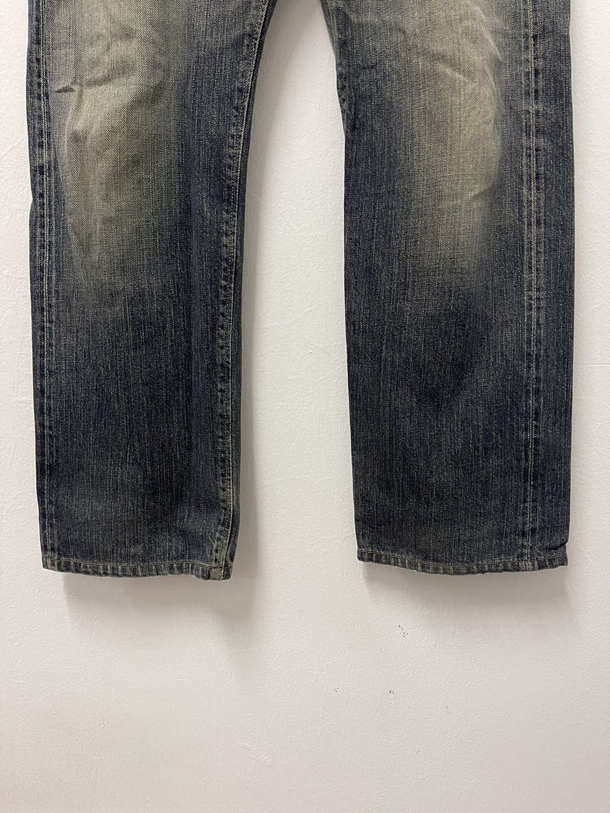 Edwin × Vintage Vintage Edwin 505 Selvedge Distressed Jeans Size US 36 / EU 52 - 3 Thumbnail