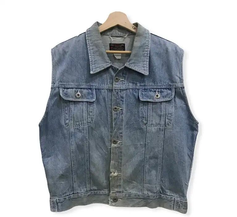 image of Bayleaf Trucker Denim Jacket, Men's (Size Medium)