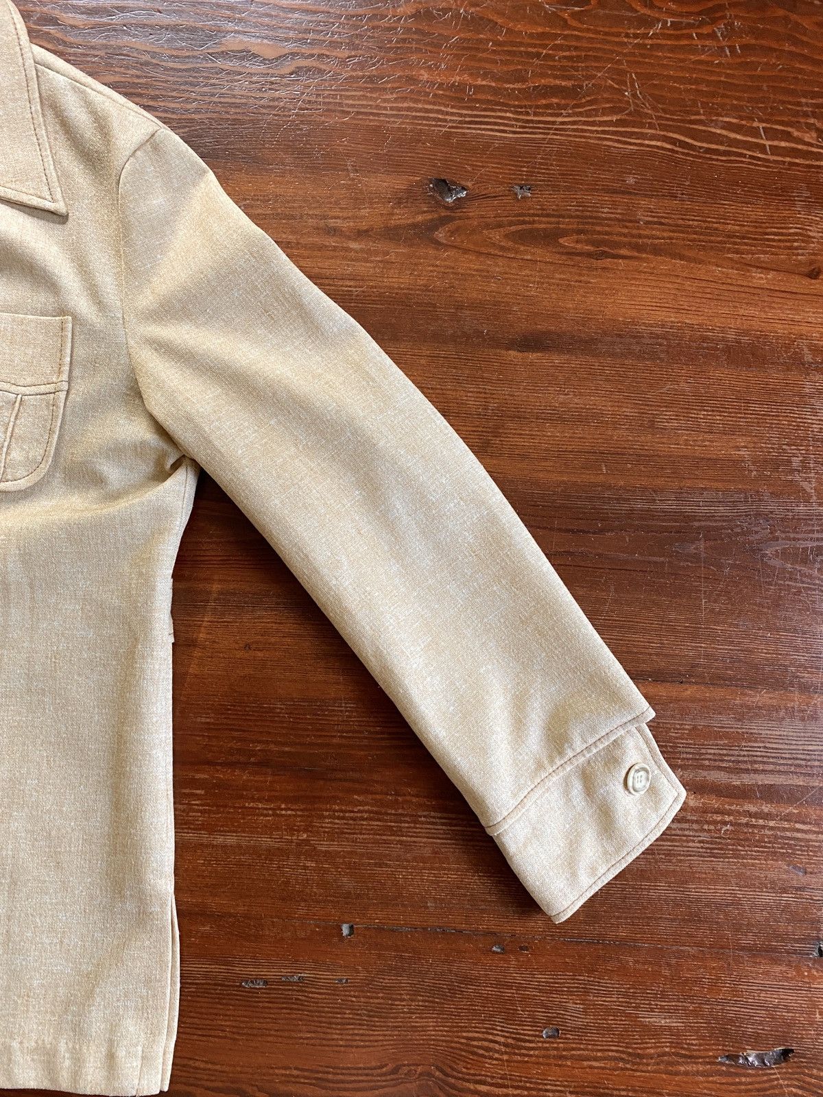 Donegal Tweed Vintage 50’s Donegal Light Beige Button Up Shirt Jacket Size US L / EU 52-54 / 3 - 5 Thumbnail