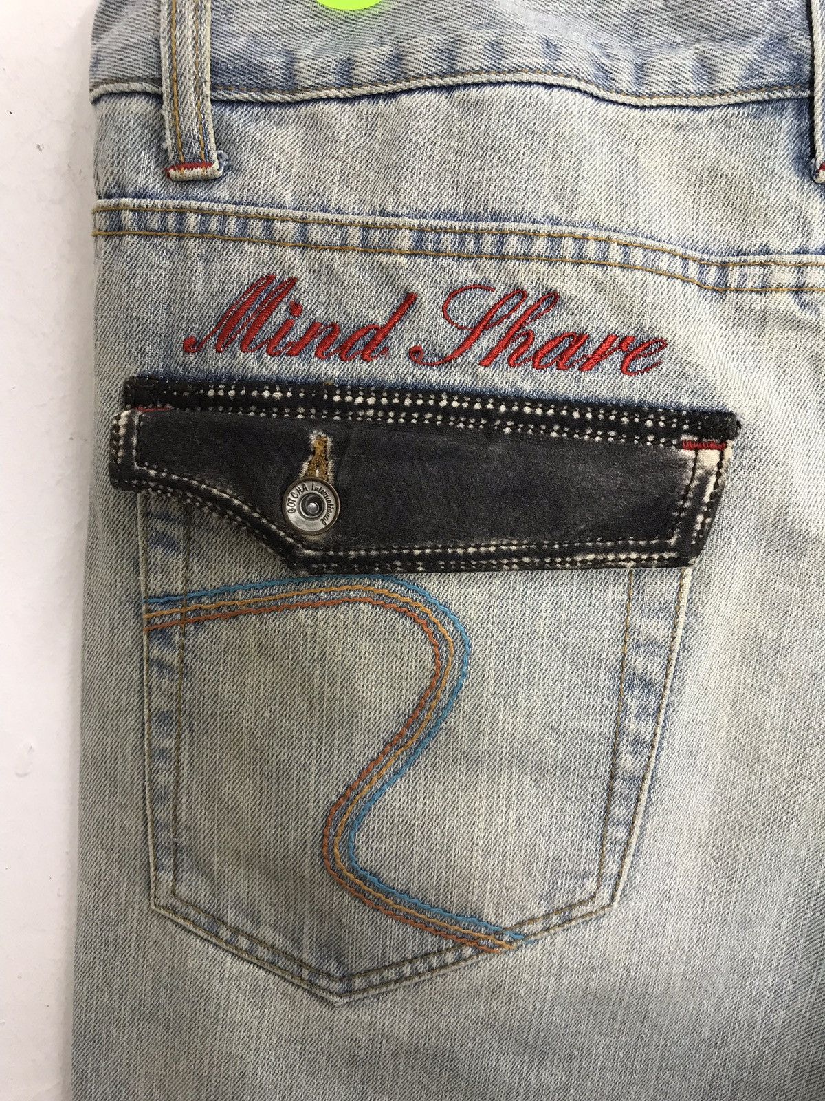 Japanese Brand × Vintage Gotcha Surf Faded Denim Jeans Closed Back Pockets Size US 33 - 9 Thumbnail