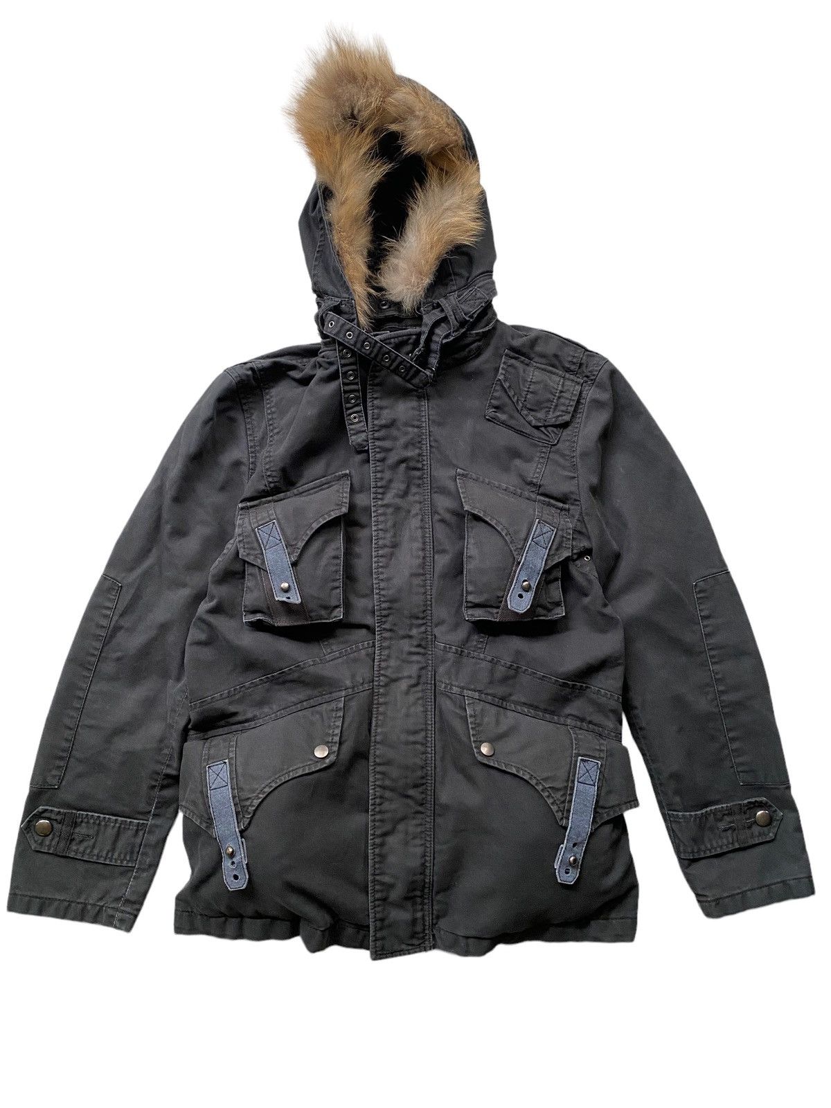 PPFM PPFM Military bondage punk Faux Fur Jacket + Miharayasuhiro Size US L / EU 52-54 / 3 - 7 Thumbnail