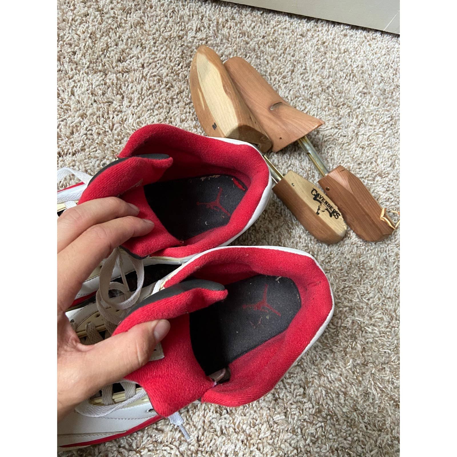 Jordan Brand × Nike Nike Air Jordan 5 Low Fire Red Size 13 White Red 819171-101 Size US 13 / EU 46 - 9 Thumbnail