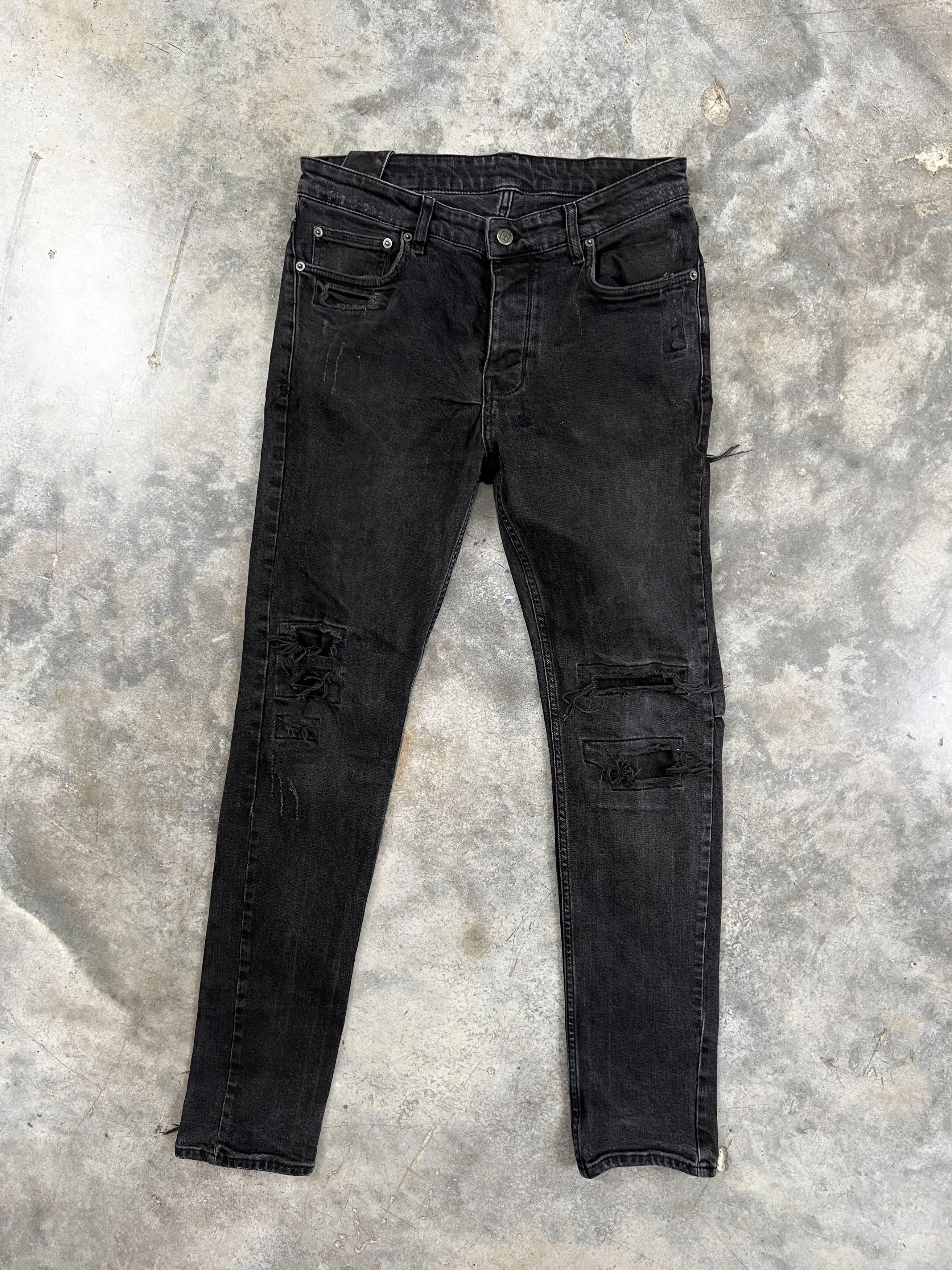 Ksubi Chitch Boneyard Black Denim Jeans Sz. 33 Van Wolf Tag