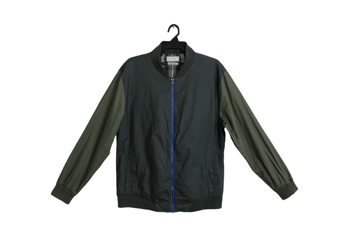 image of Five Four Jacket Bomber Two Tones Colour Style in Green, Men's (Size Large)