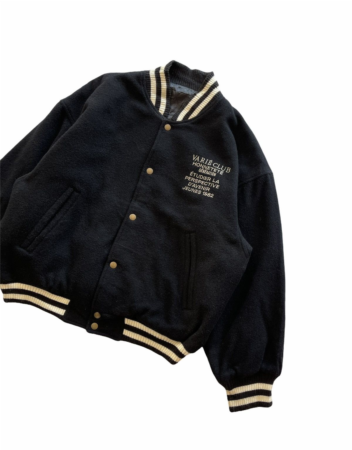 Japanese Brand VINTAGE JAPANESE BRAND VARIE HONNETETE WOOL VARSITY Size US XL / EU 56 / 4 - 2 Thumbnail