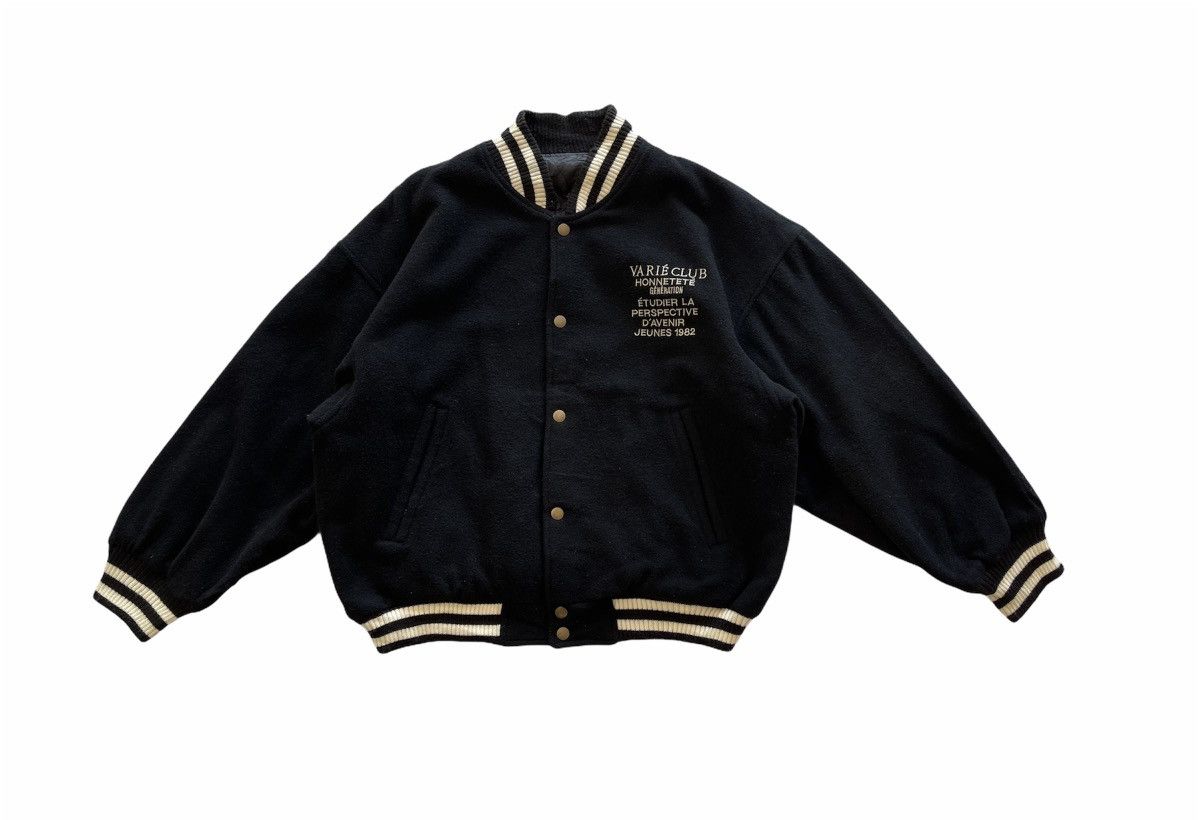 Japanese Brand VINTAGE JAPANESE BRAND VARIE HONNETETE WOOL VARSITY Size US XL / EU 56 / 4 - 7 Thumbnail