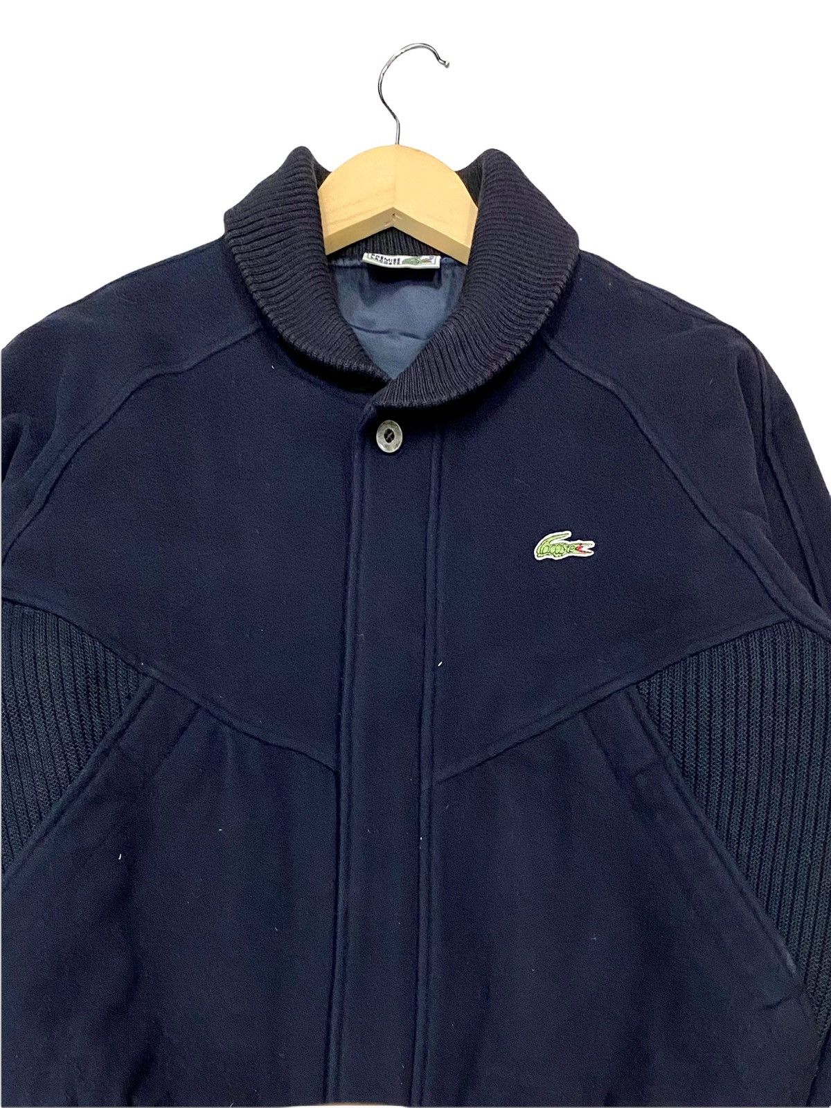 Lacoste × Other VINTAGE CHEMISE LACOSTE JACKET LINING MONOGRAM WOOL COLLARED Size US M / EU 48-50 / 2 - 4 Thumbnail