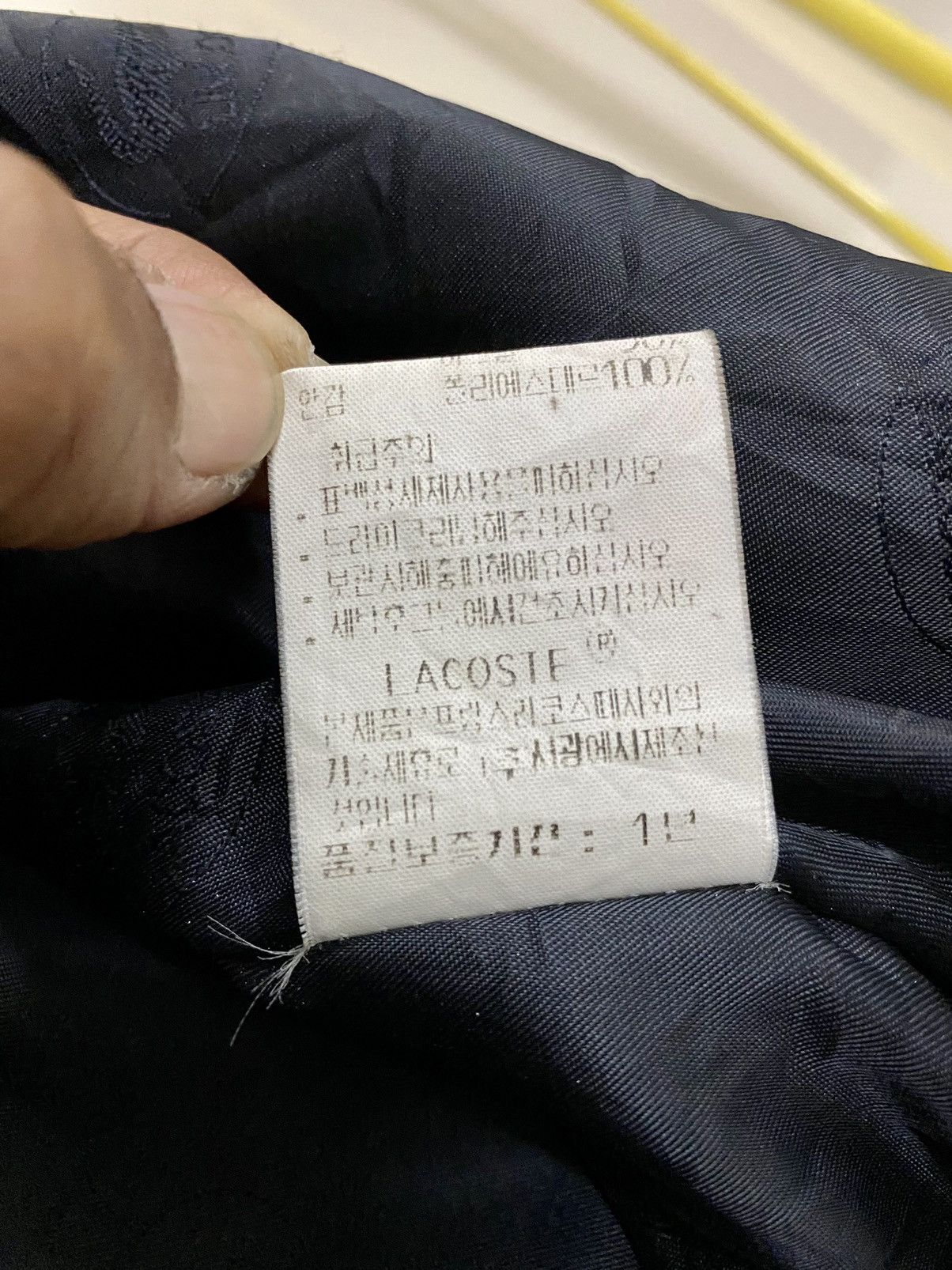 Lacoste × Other VINTAGE CHEMISE LACOSTE JACKET LINING MONOGRAM WOOL COLLARED Size US M / EU 48-50 / 2 - 19 Thumbnail