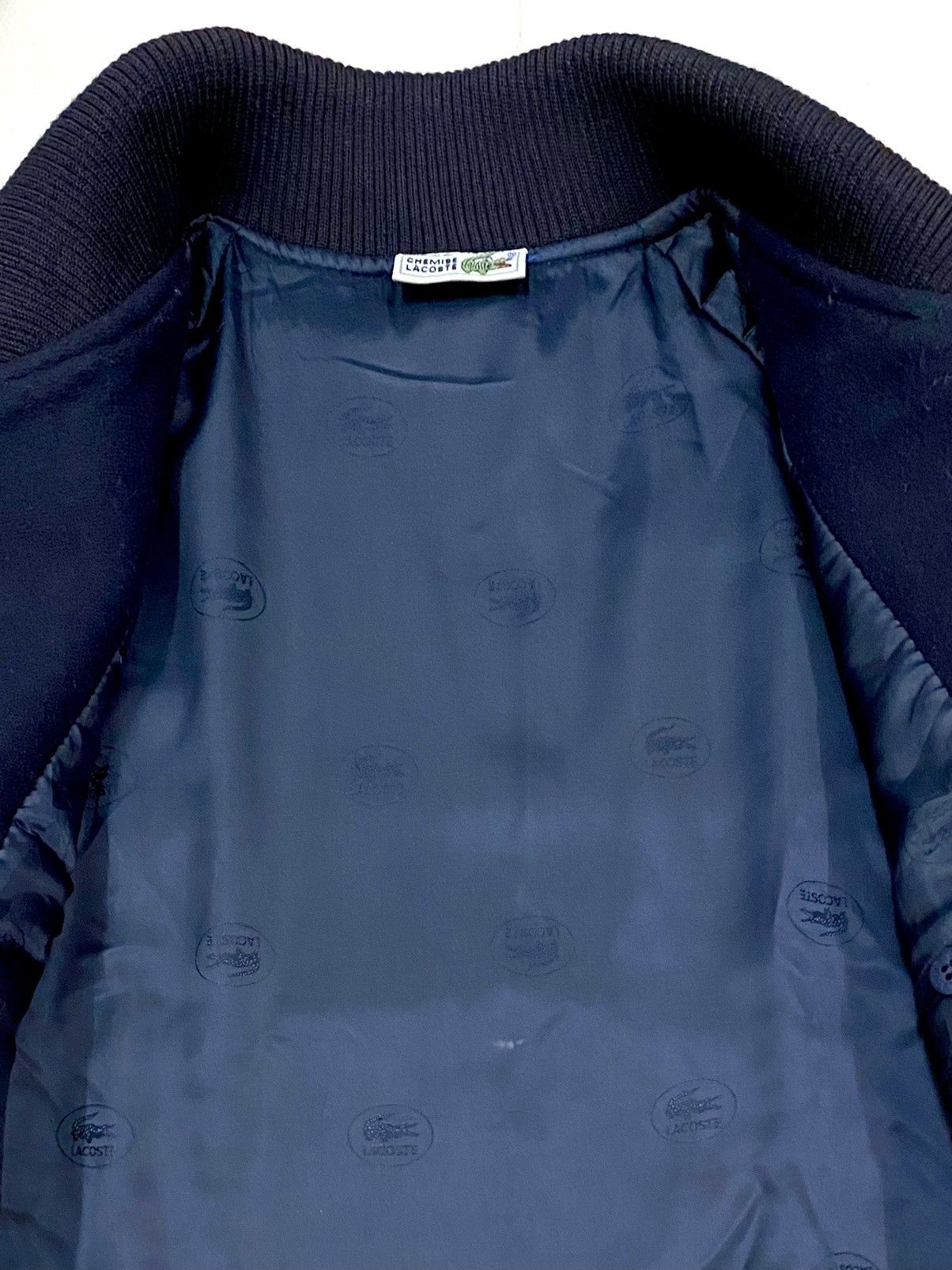 Lacoste × Other VINTAGE CHEMISE LACOSTE JACKET LINING MONOGRAM WOOL COLLARED Size US M / EU 48-50 / 2 - 15 Thumbnail