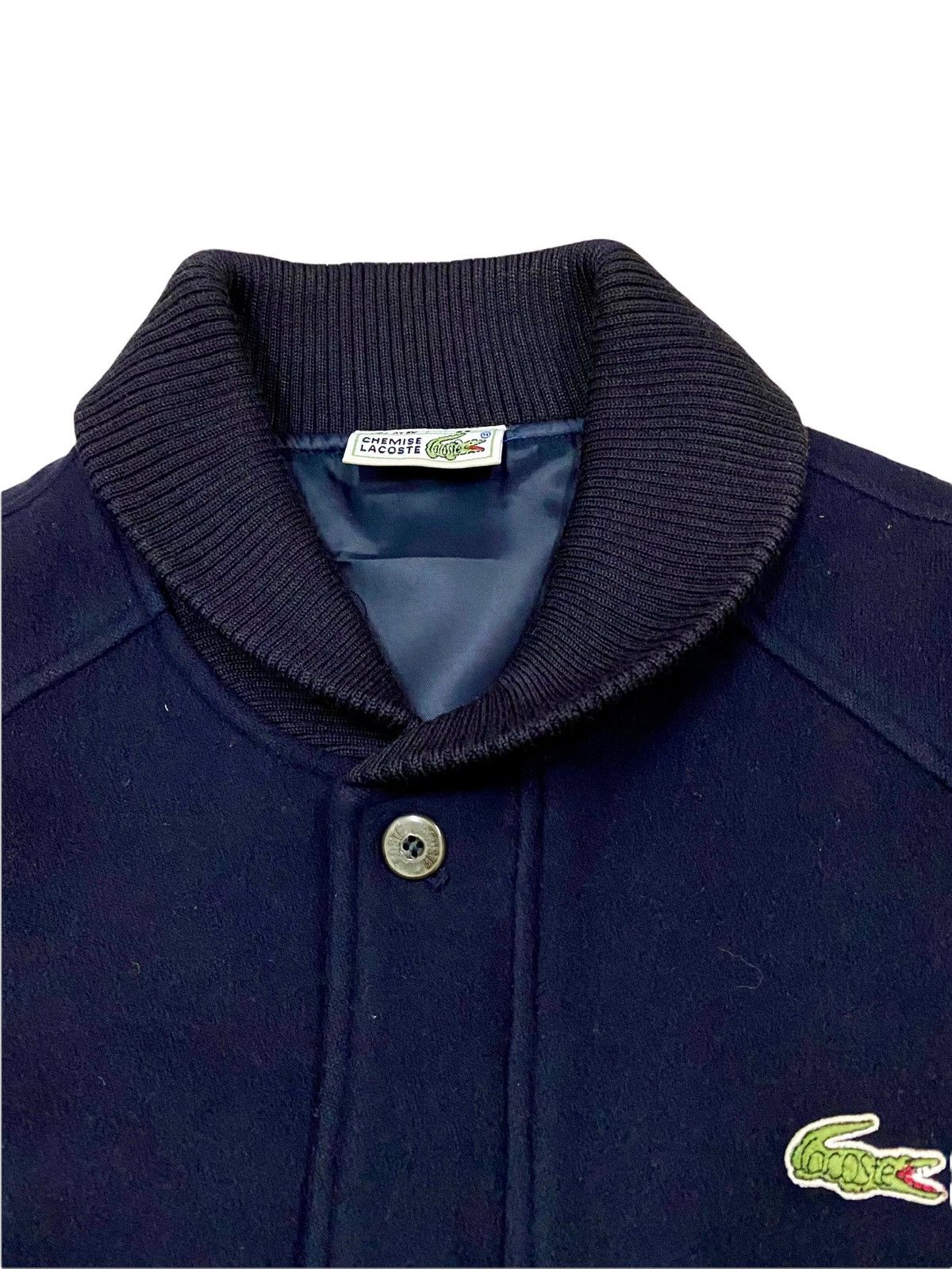 Lacoste × Other VINTAGE CHEMISE LACOSTE JACKET LINING MONOGRAM WOOL COLLARED Size US M / EU 48-50 / 2 - 5 Thumbnail