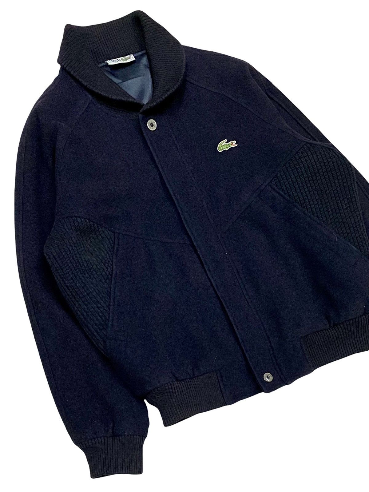 Lacoste × Other VINTAGE CHEMISE LACOSTE JACKET LINING MONOGRAM WOOL COLLARED Size US M / EU 48-50 / 2 - 8 Thumbnail